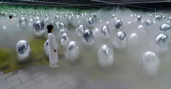 Details at teamLab Planets TOKYO DMM Tokyo — travel photo