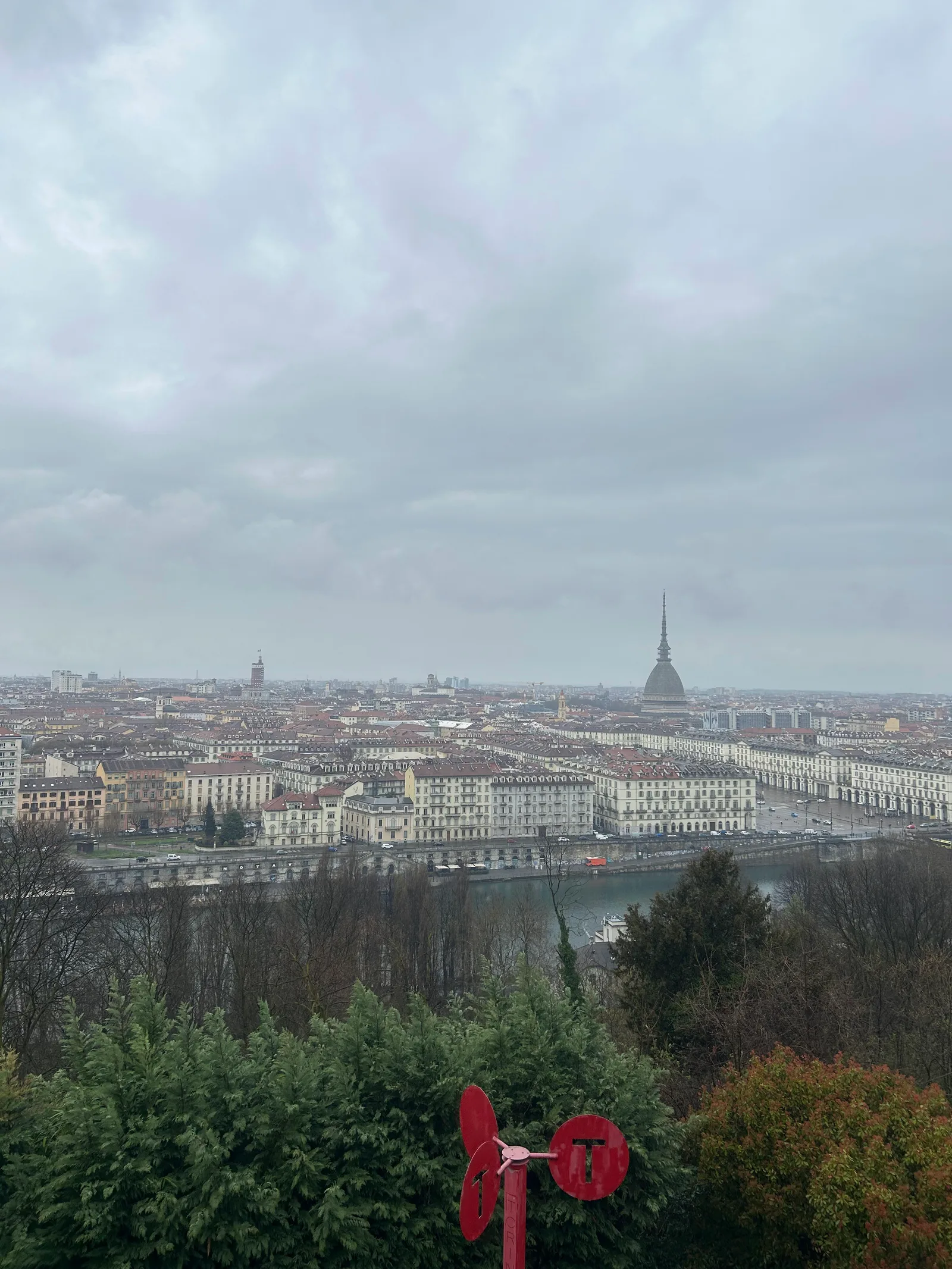 Main view at Belvedere del Monte dei Cappuccini Turin — travel photo
