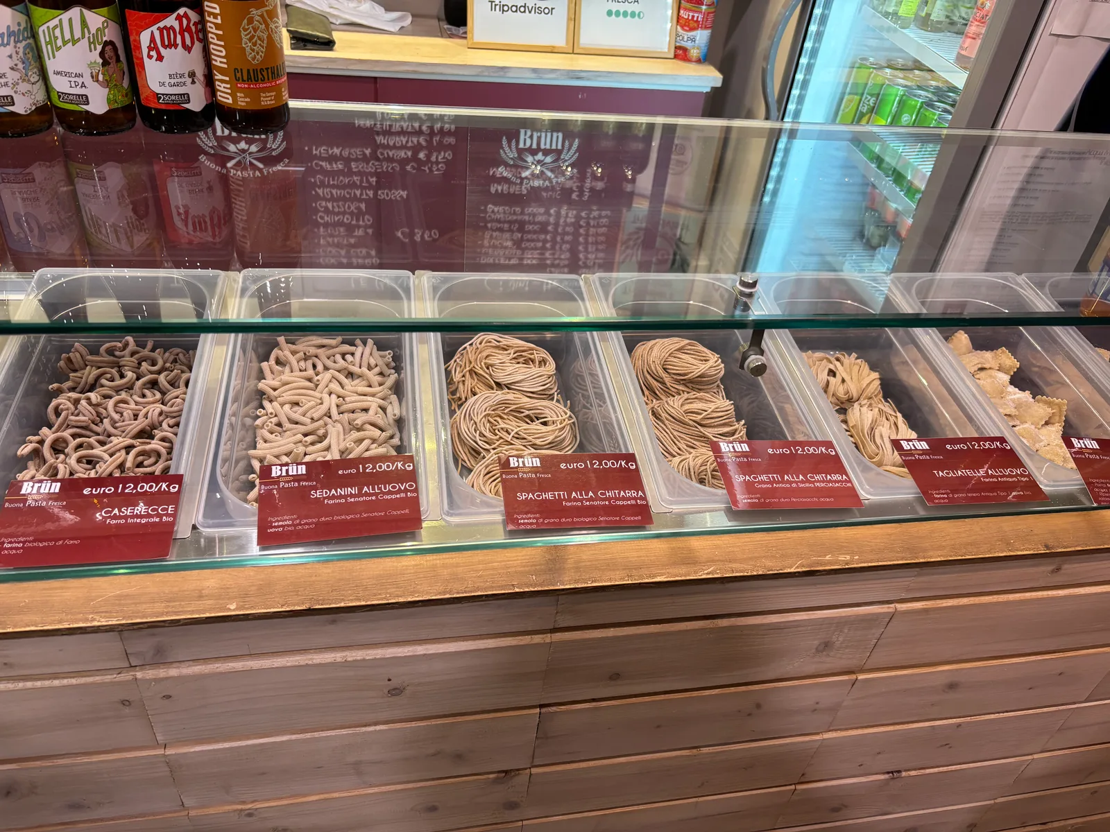 Details at Brün - Buona Pasta Fresca Turin — travel photo