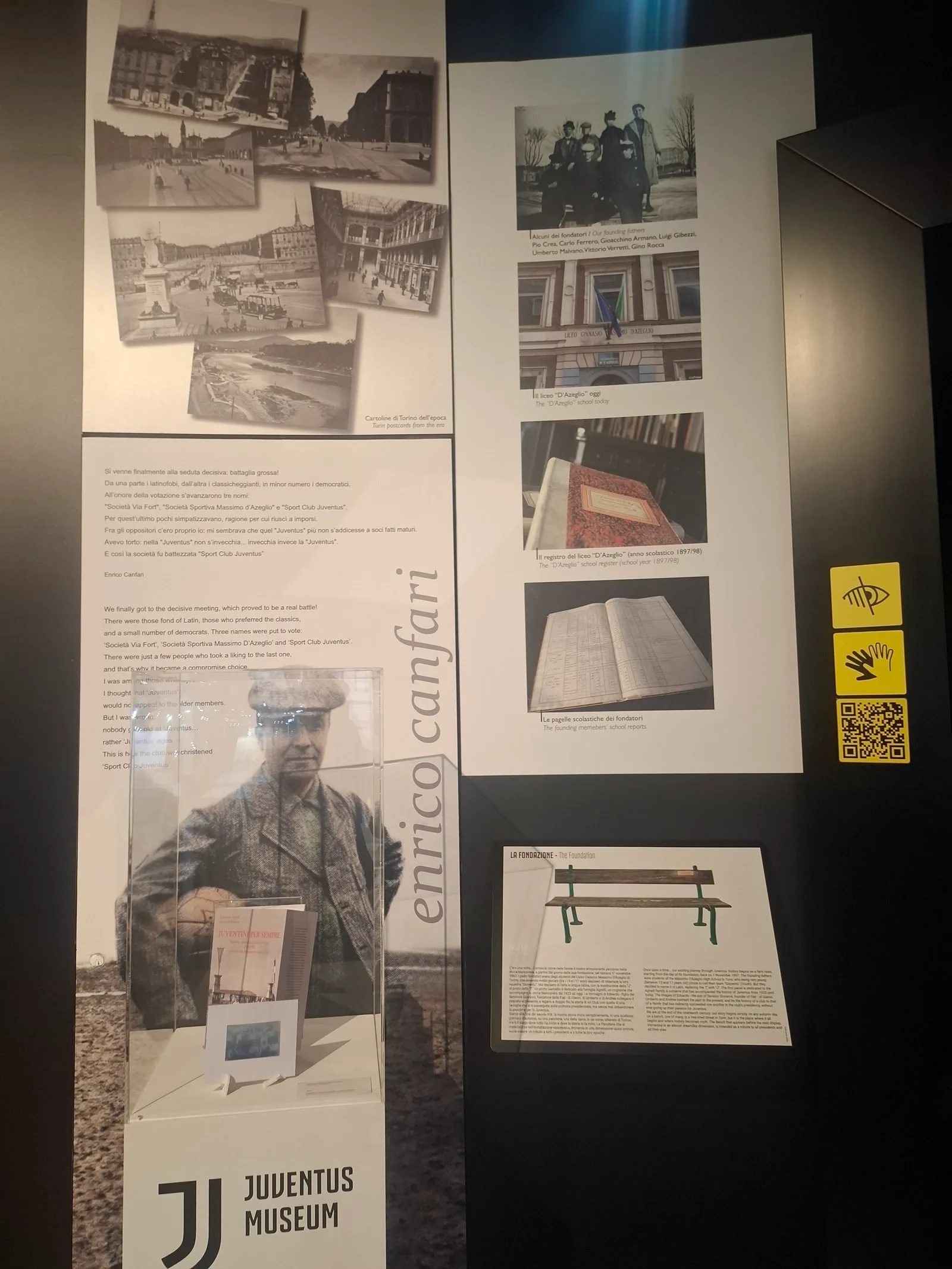 Atmosphere at Juventus Museum Turin — travel photo