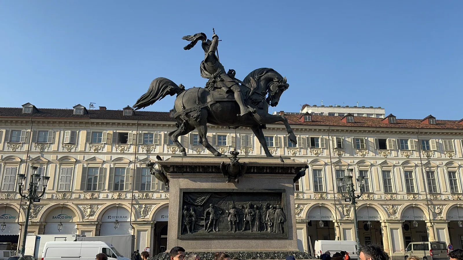 Interior at Monument to Emmanuel Philibert Turin — travel photo