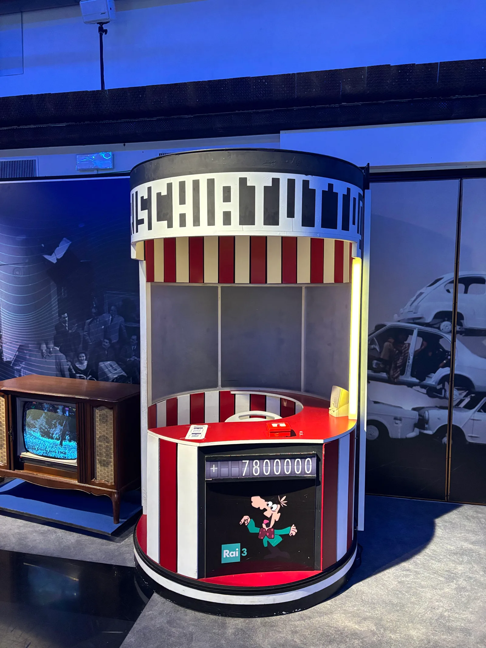 Details at Museo della Radio e della Televisione Rai Turin — travel photo