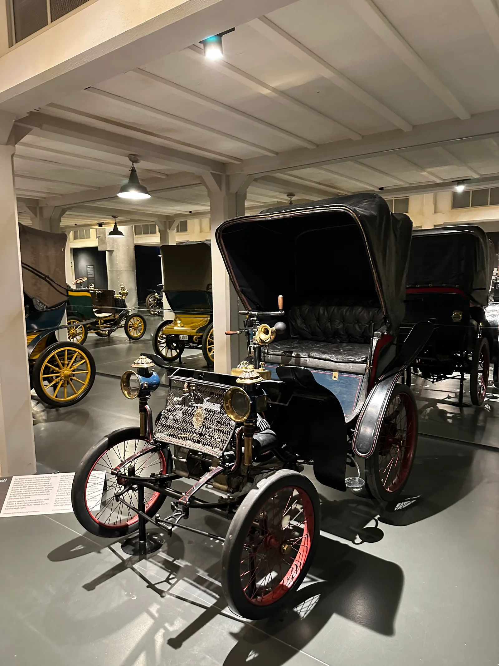 Details at Museo Nazionale dell'Automobile Turin — travel photo