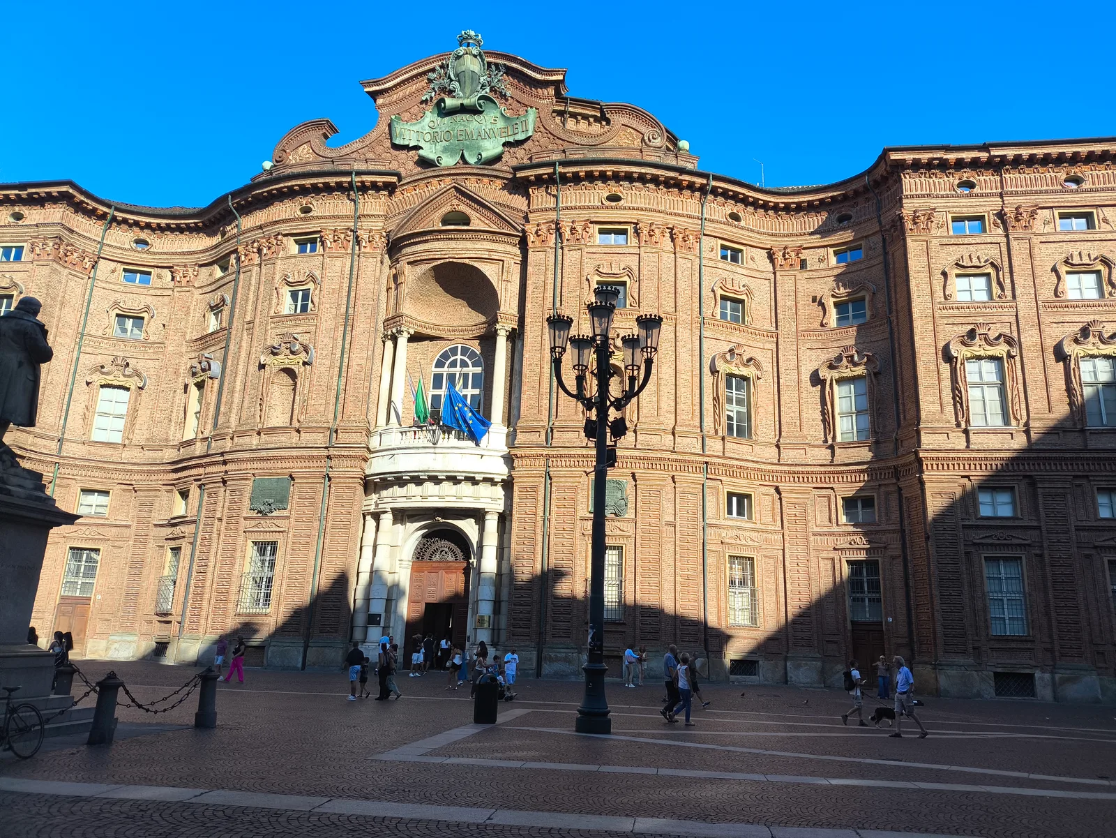 Main view at Palazzo Carignano Turin — travel photo