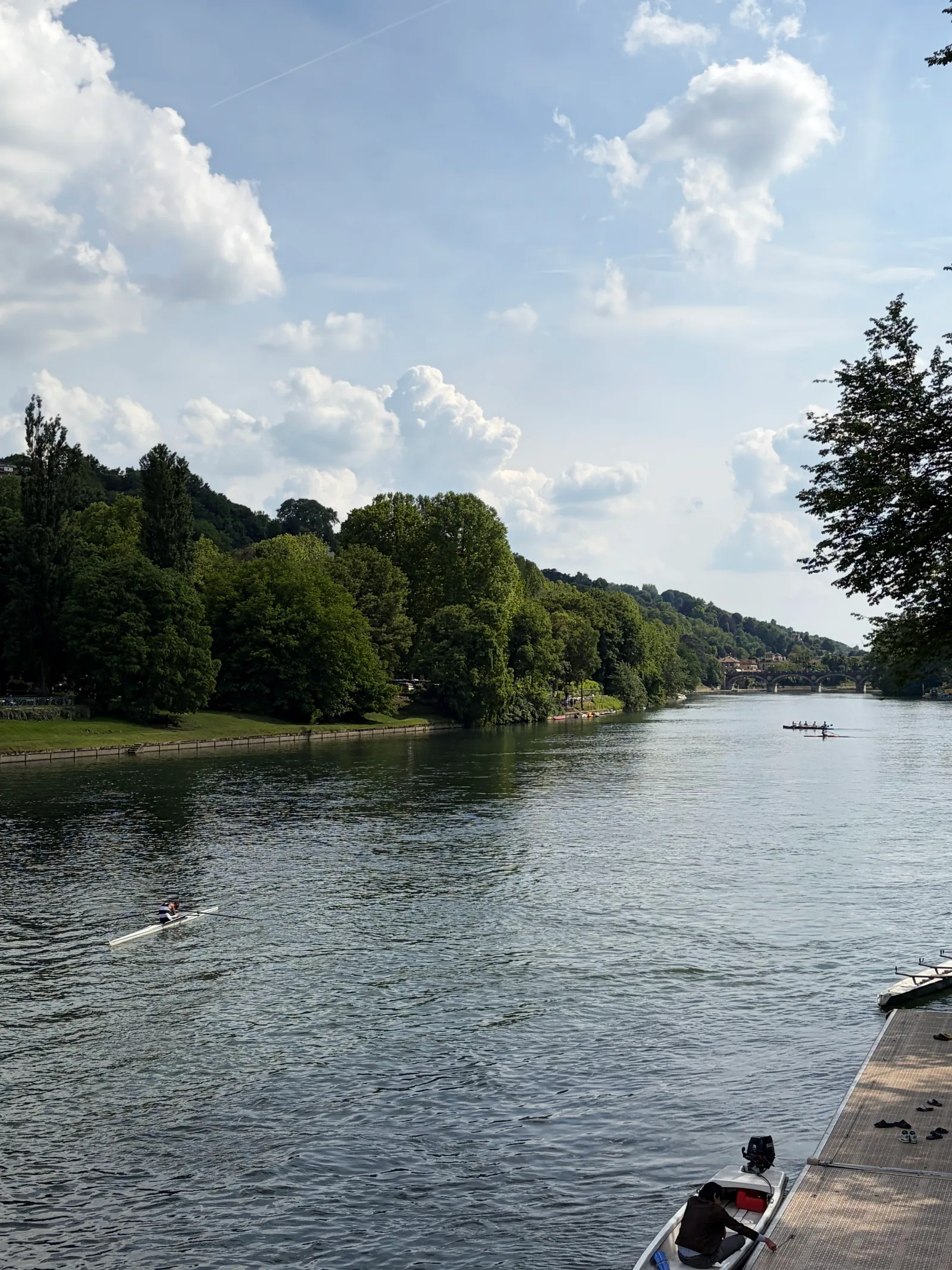 Main view at Walk along the Po river Turin — travel photo