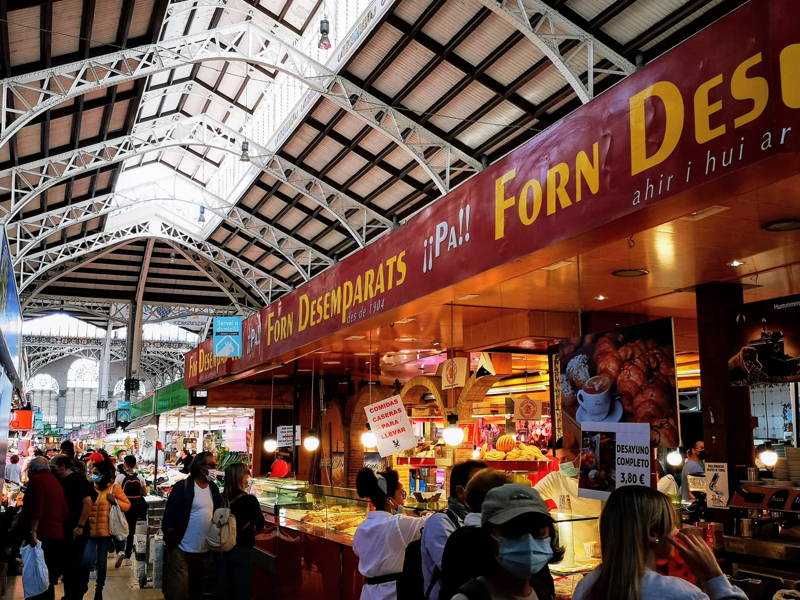 Interior at Central Market of Valencia Valencia — travel photo