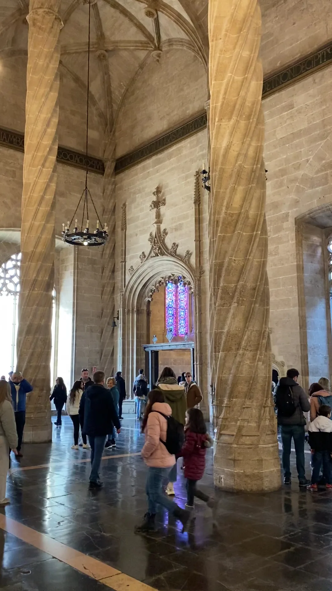 Atmosphere at La Lonja de la Seda de Valencia Valencia — travel photo