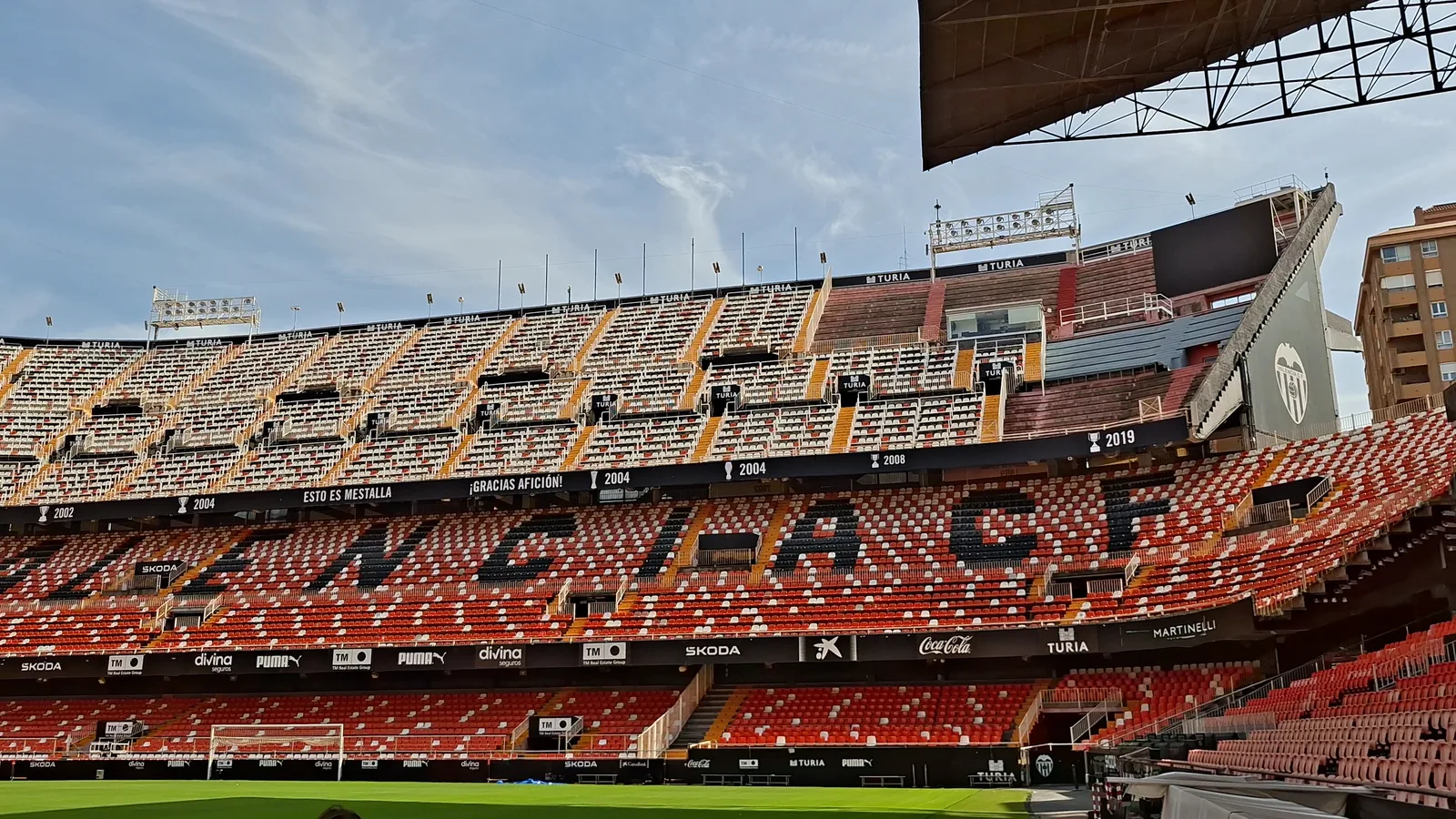 Main view at Mestalla Stadium Valencia — travel photo