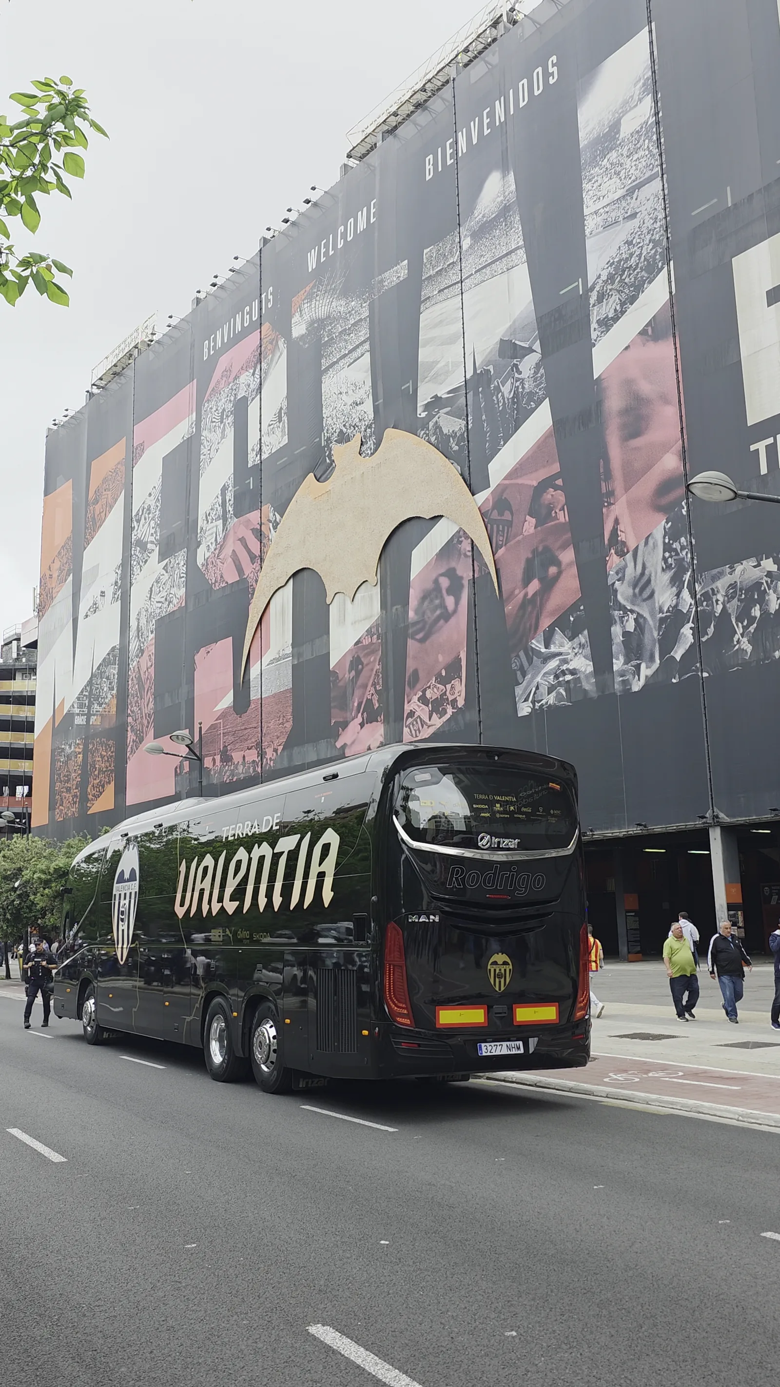 Details at Mestalla Stadium Valencia — travel photo