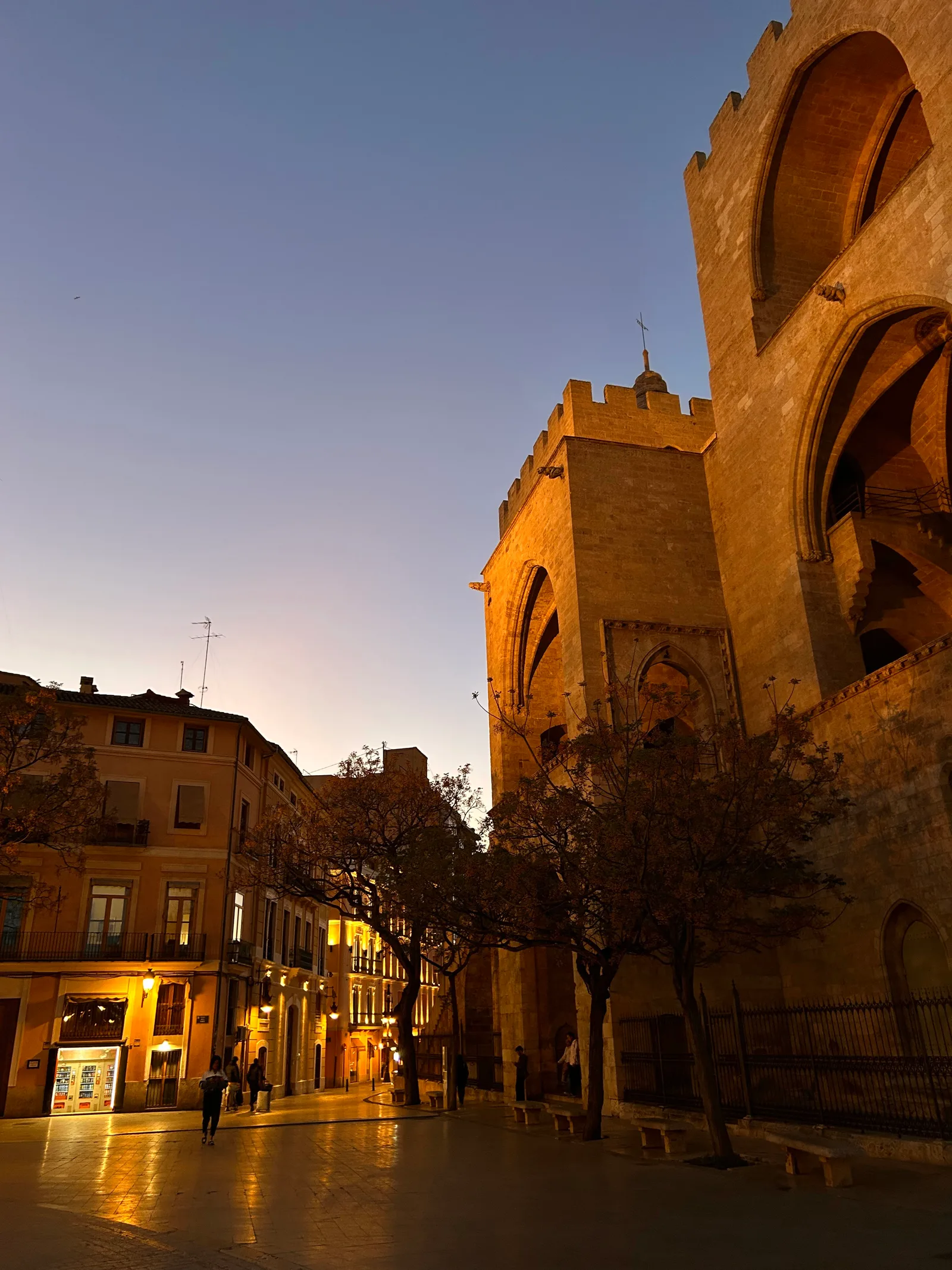 Atmosphere at Torres de Serranos Valencia — travel photo