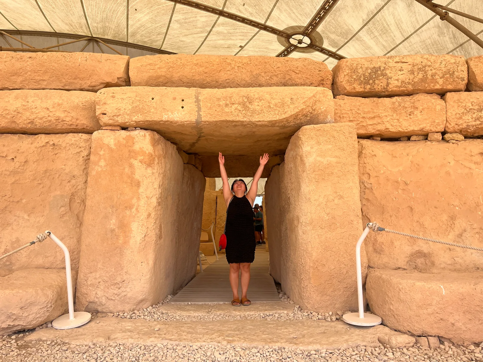 Main view at Ħaġar Qim Archaeological Site Valletta — travel photo