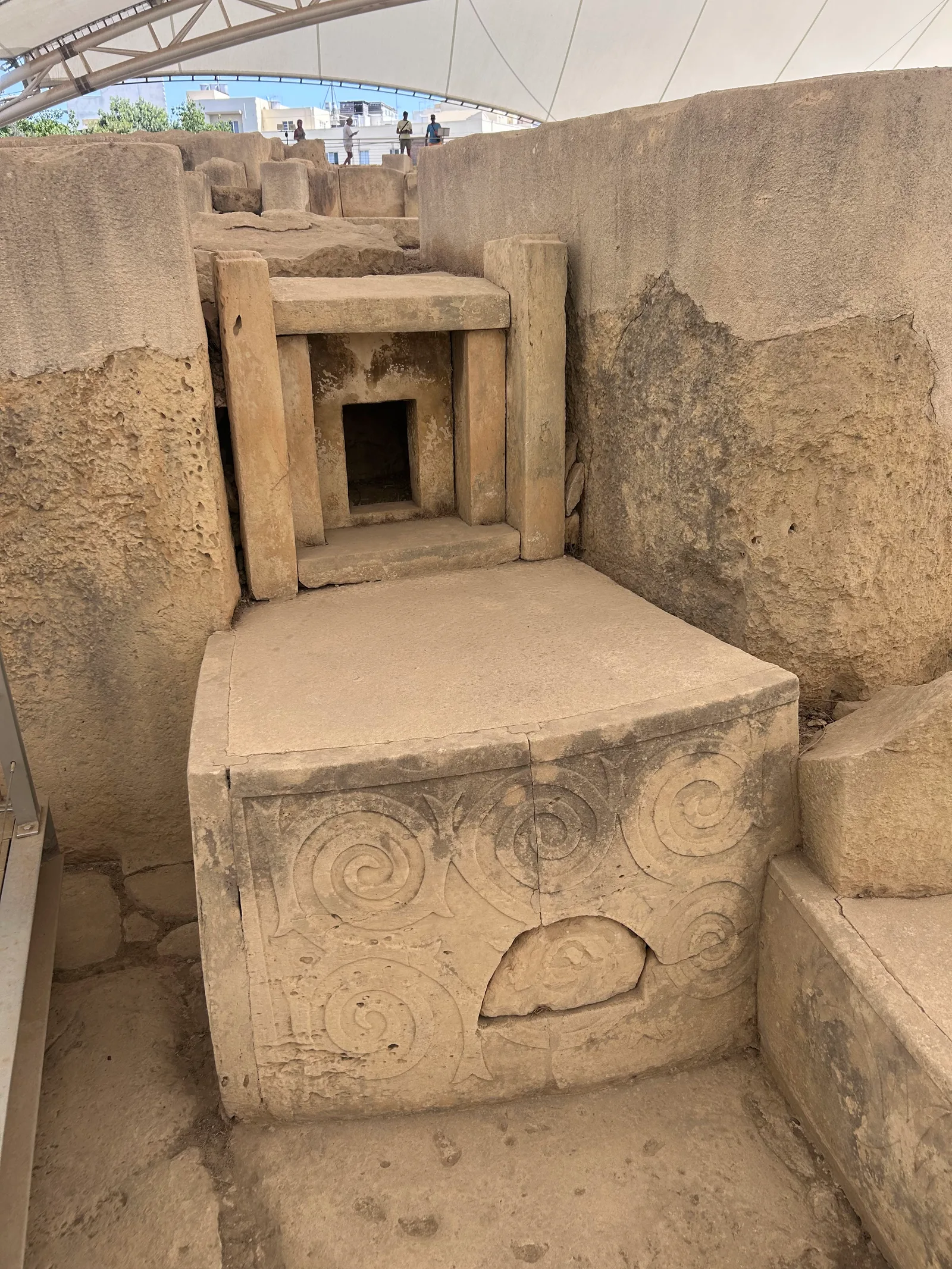 Main view at Ħal-Tarxien Prehistoric Complex Valletta — travel photo