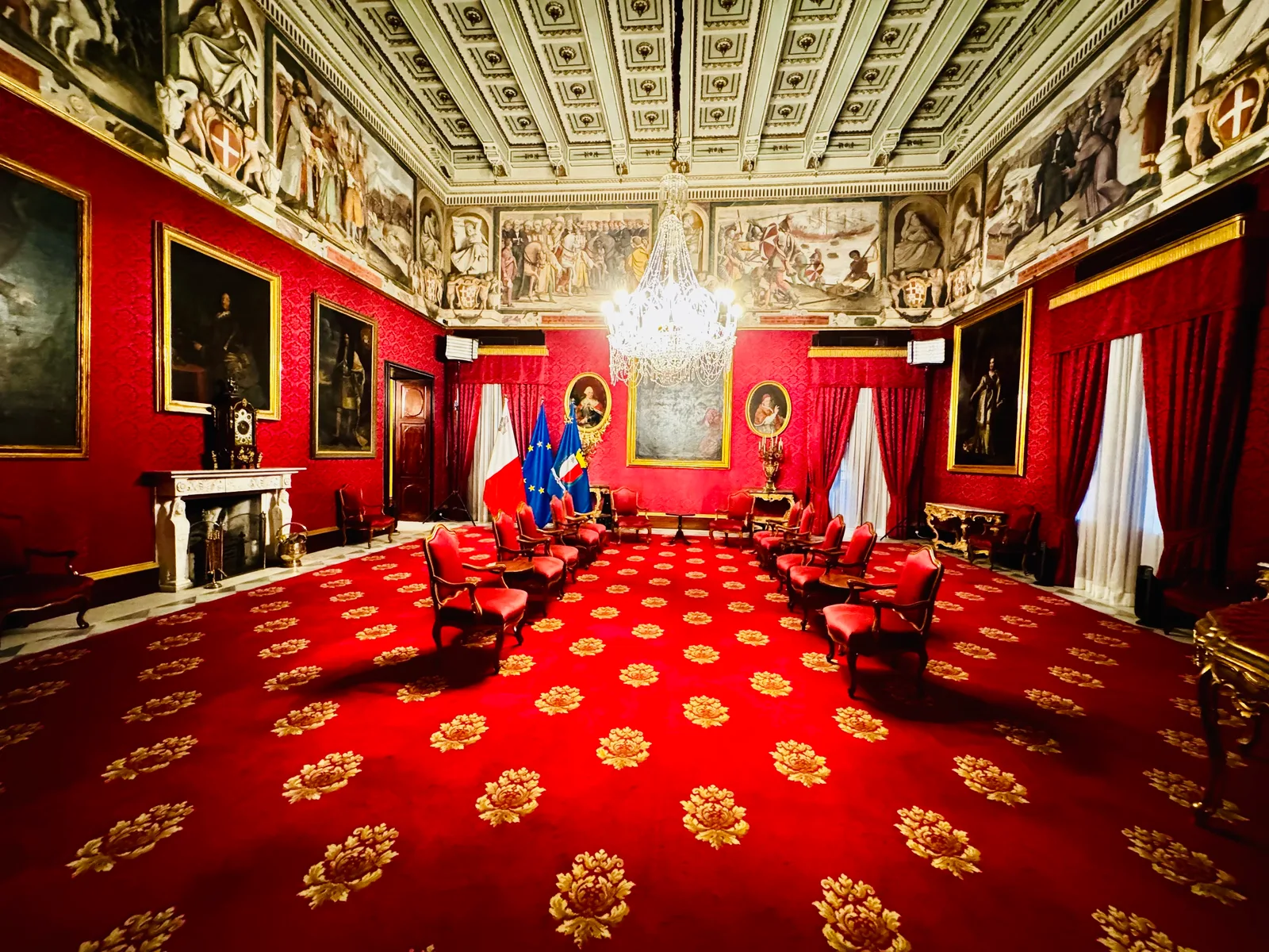 Interior at Grand Master's Palace Valletta — travel photo