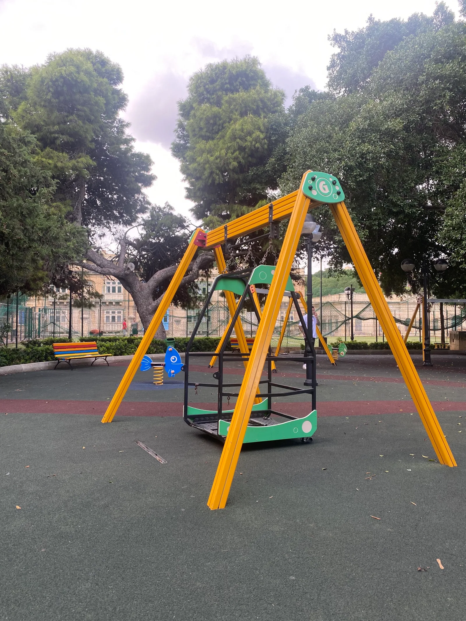 Main view at King George V Recreational Grounds playground Valletta — travel photo
