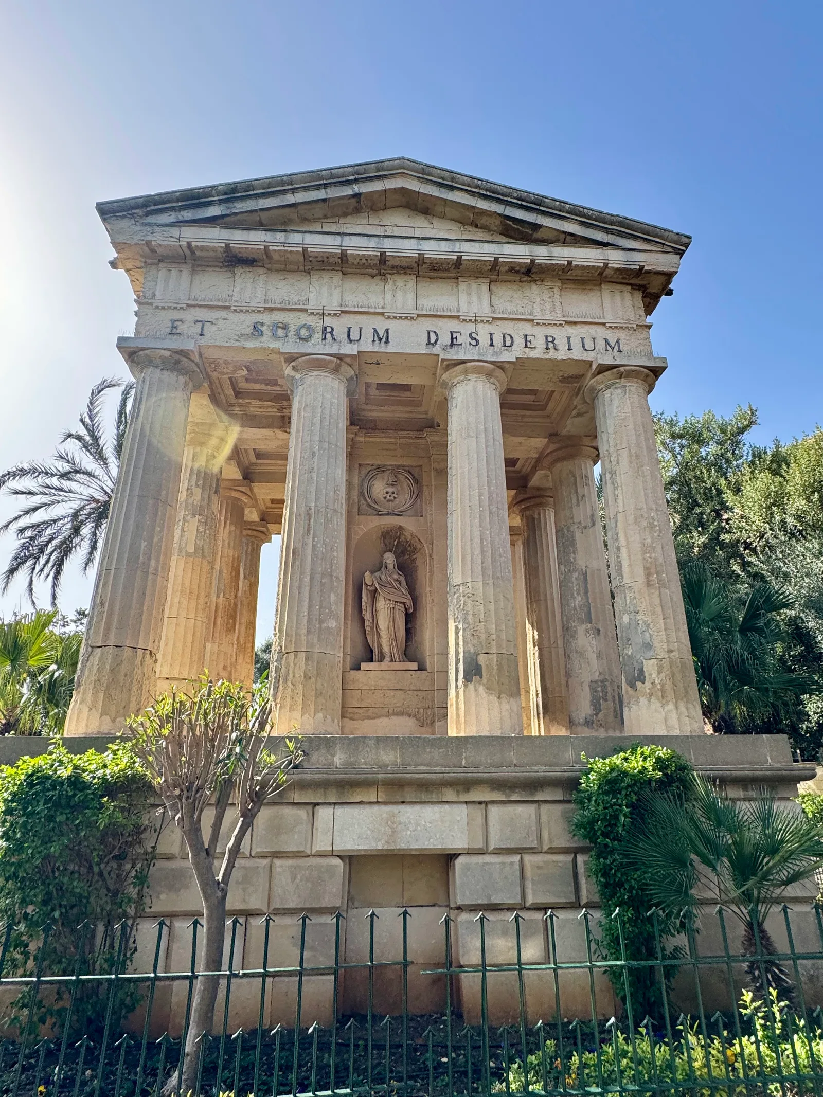 Details at Monument to Sir Alexander Ball Valletta — travel photo