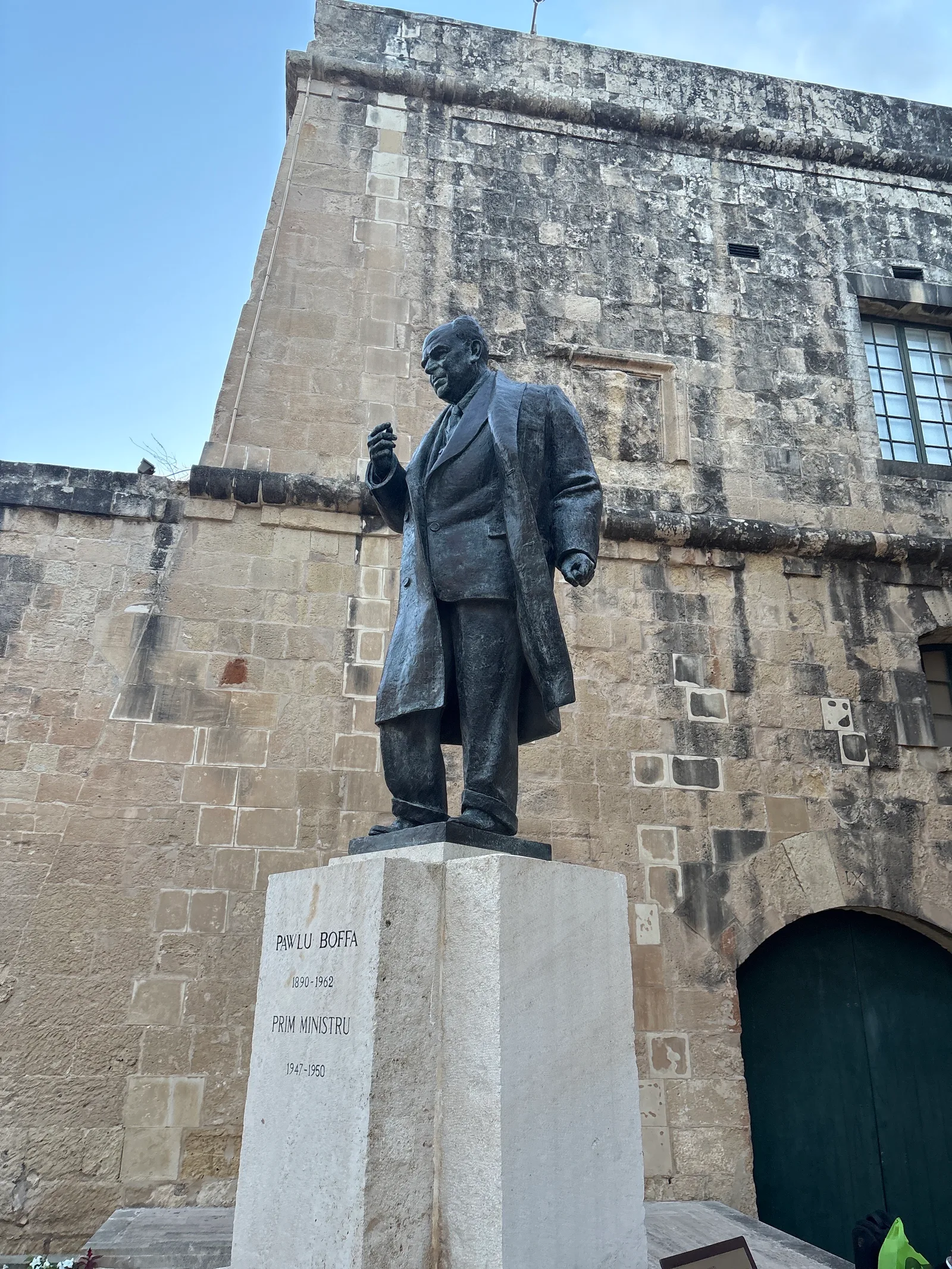 Atmosphere at Paul Boffa Monument Valletta — travel photo