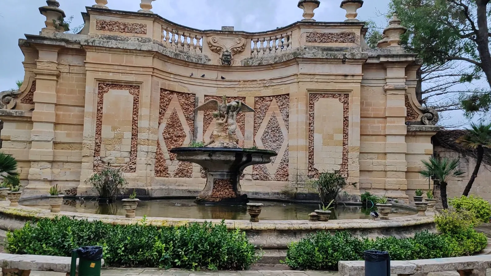 Atmosphere at The Grand Eagle Fountain Valletta — travel photo