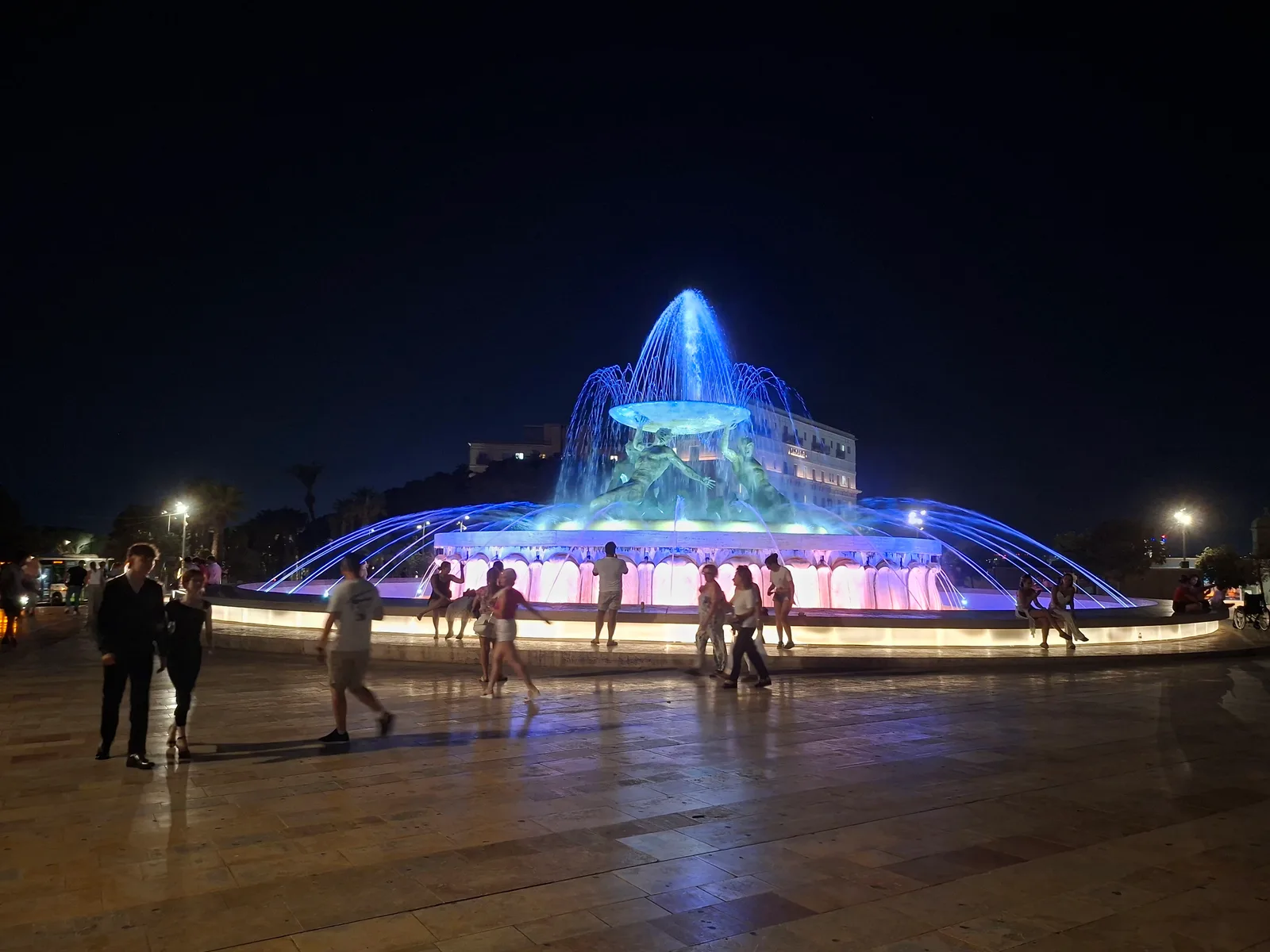 Main view at Tritons’ Fountain Valletta — travel photo
