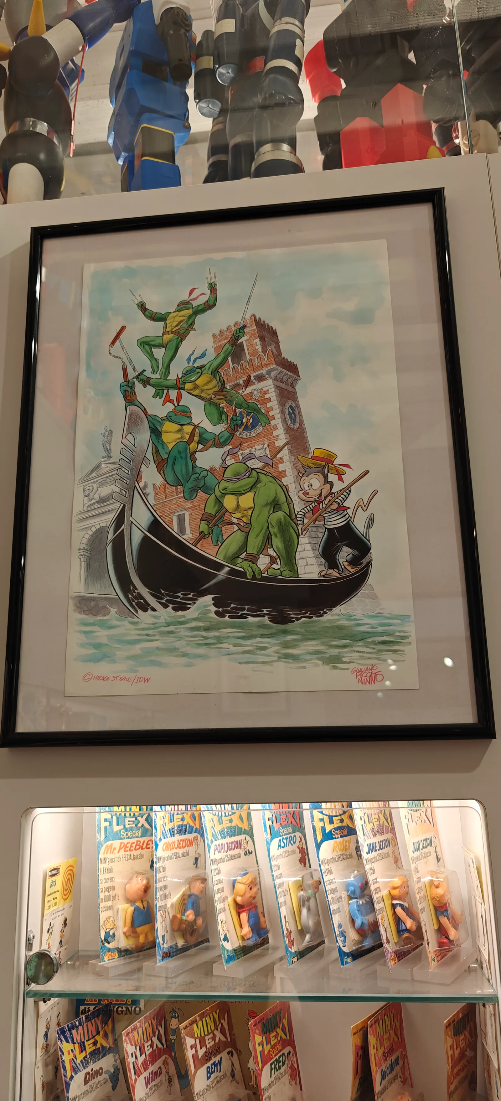 Main view at Creature di Gomma - Venice Vintage Toys Venice — travel photo