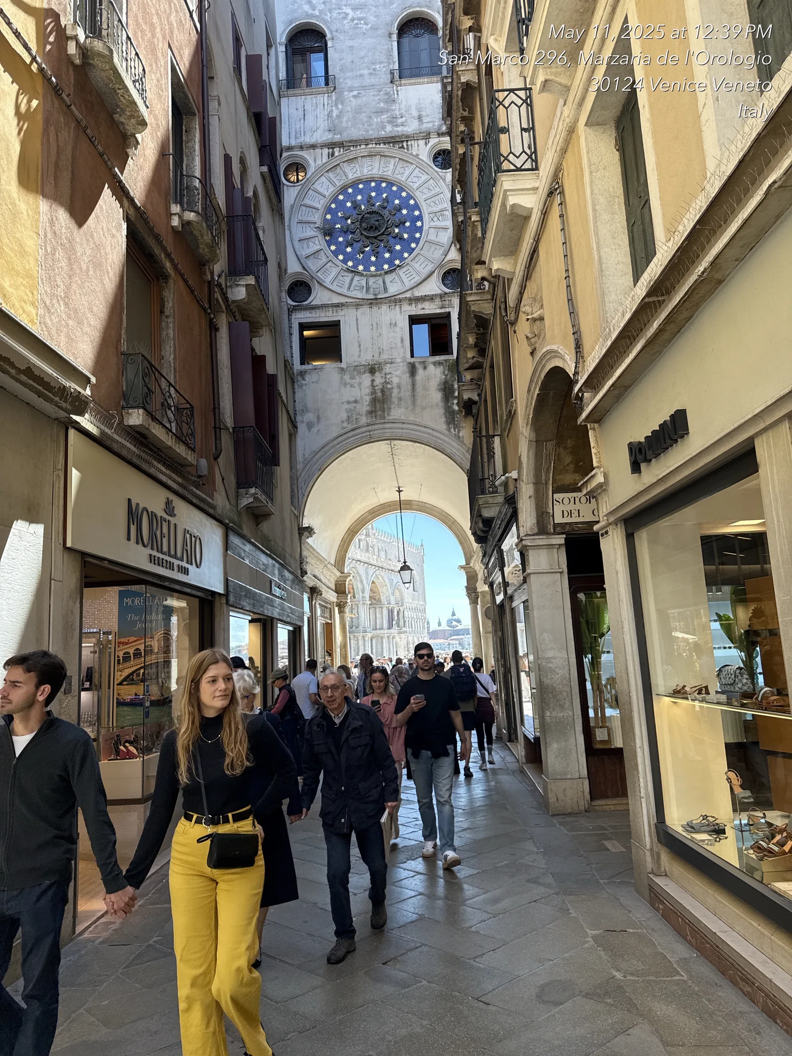 Atmosphere at Torre dell'Orologio Venice — travel photo