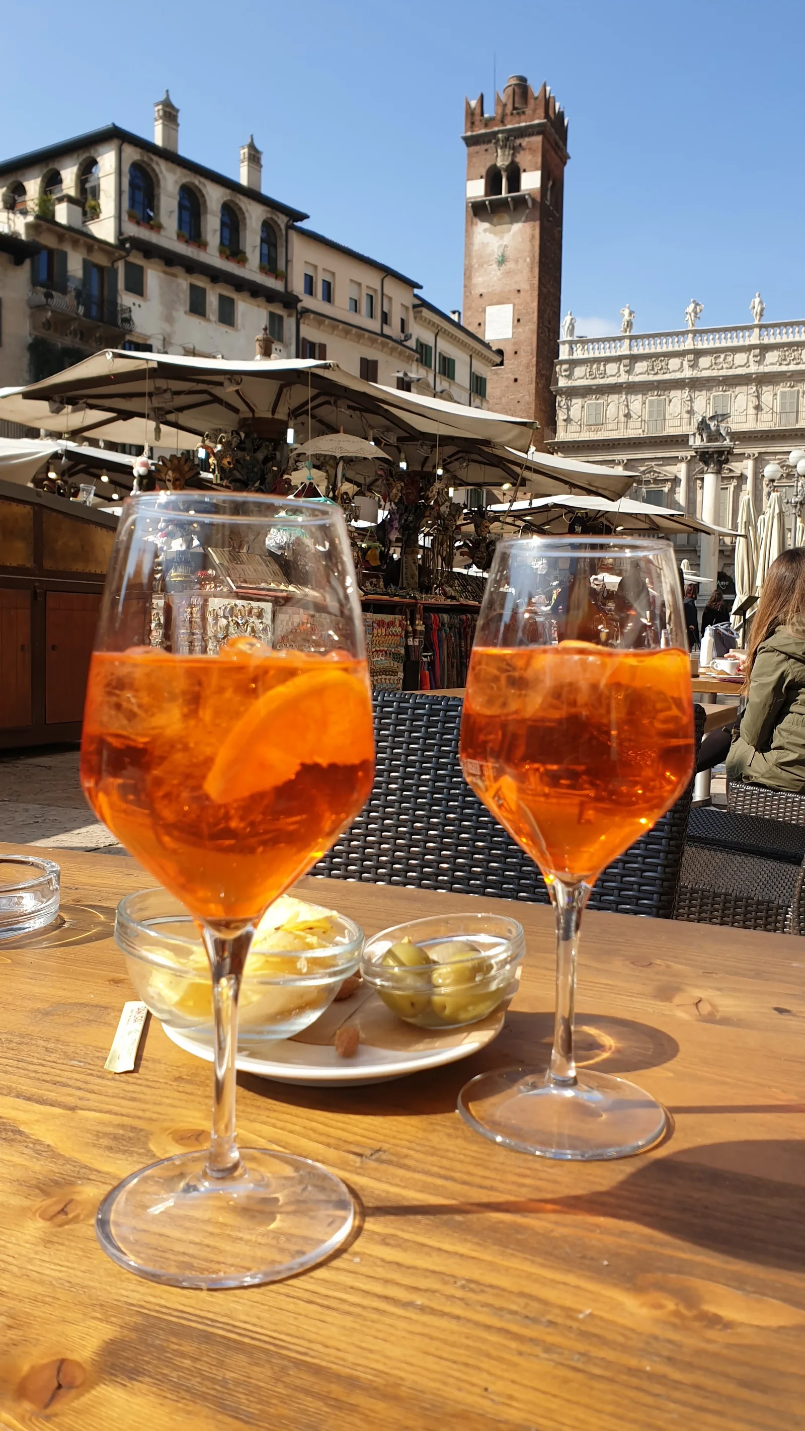 Interior at Piazza delle Erbe Verona — travel photo