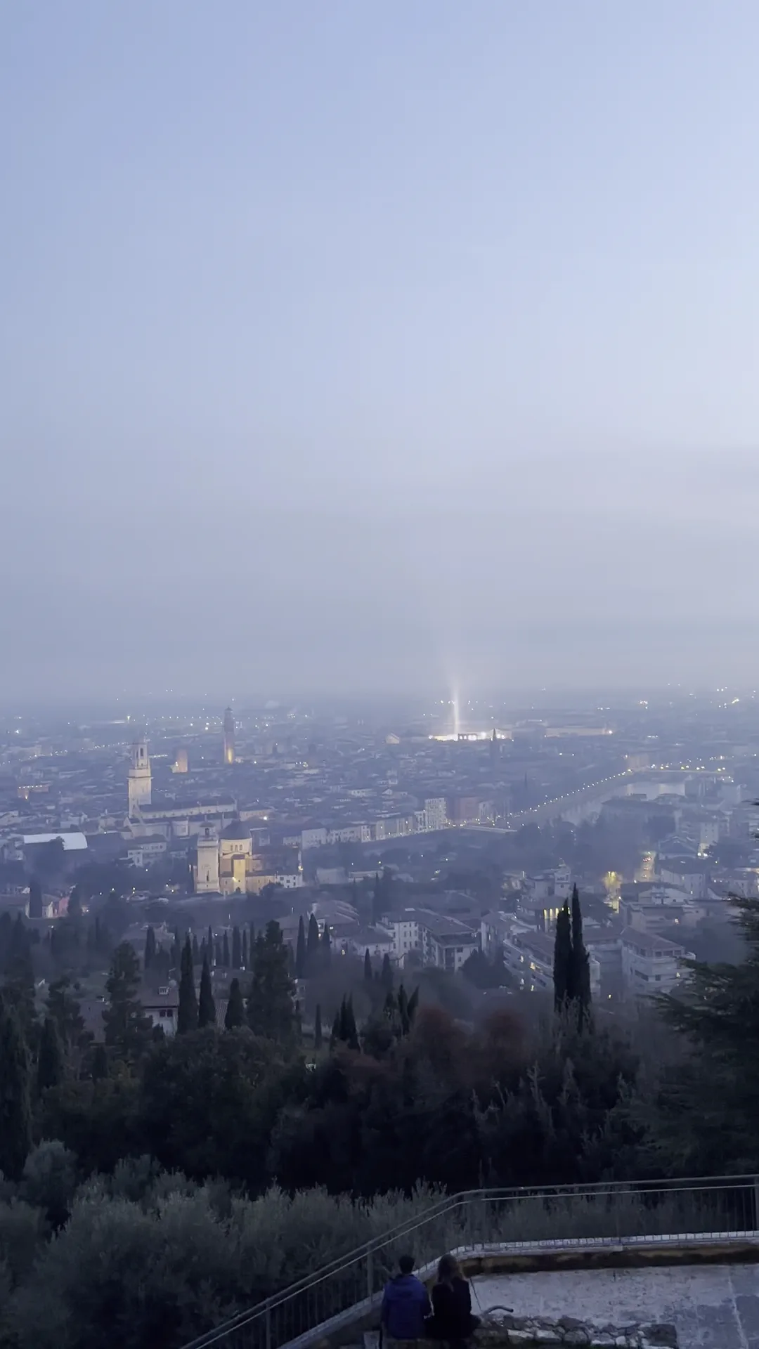 Main view at View of the City from San Leonardo Fortress Verona — travel photo