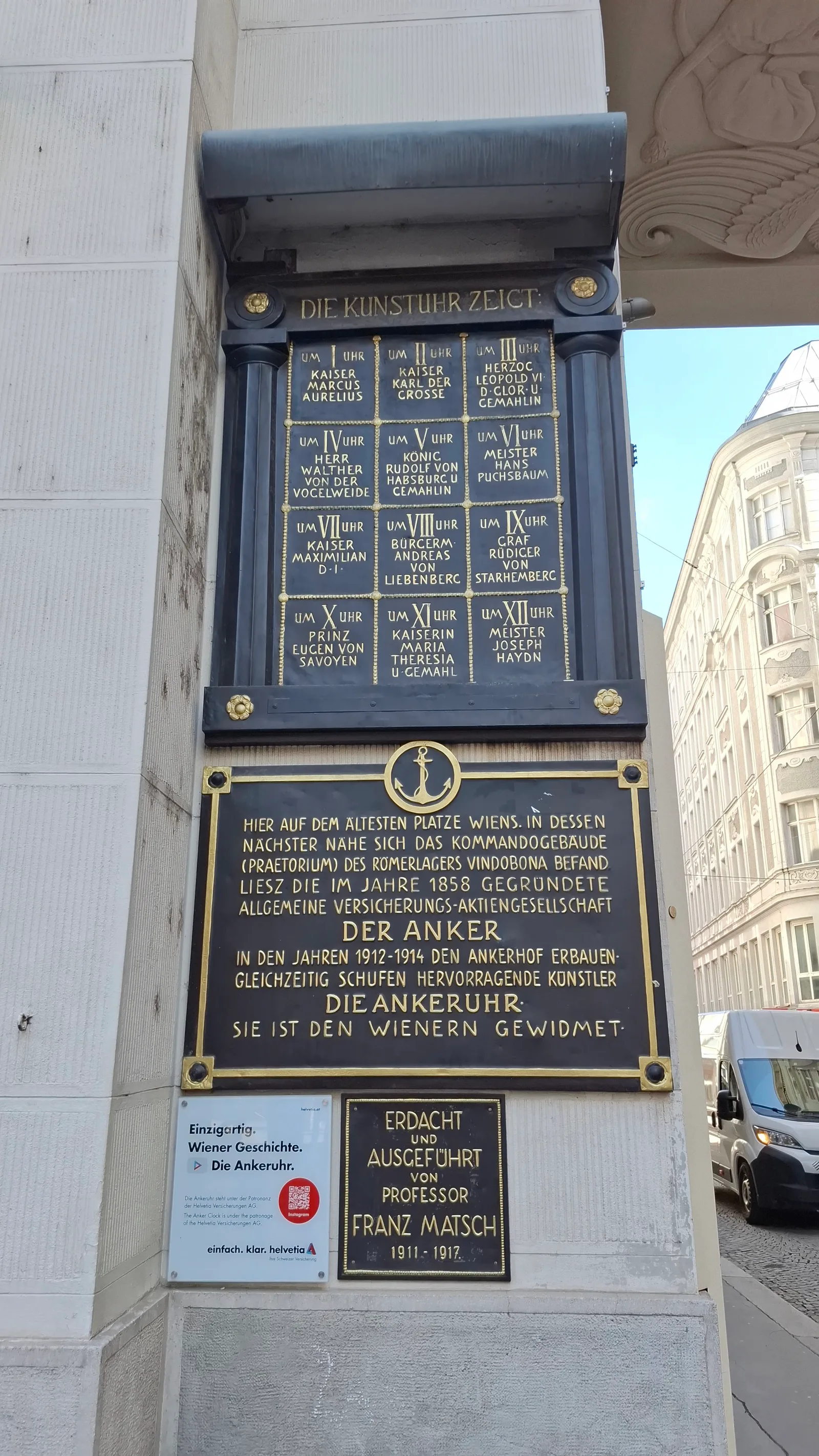 Details at Ankeruhr Vienna — travel photo