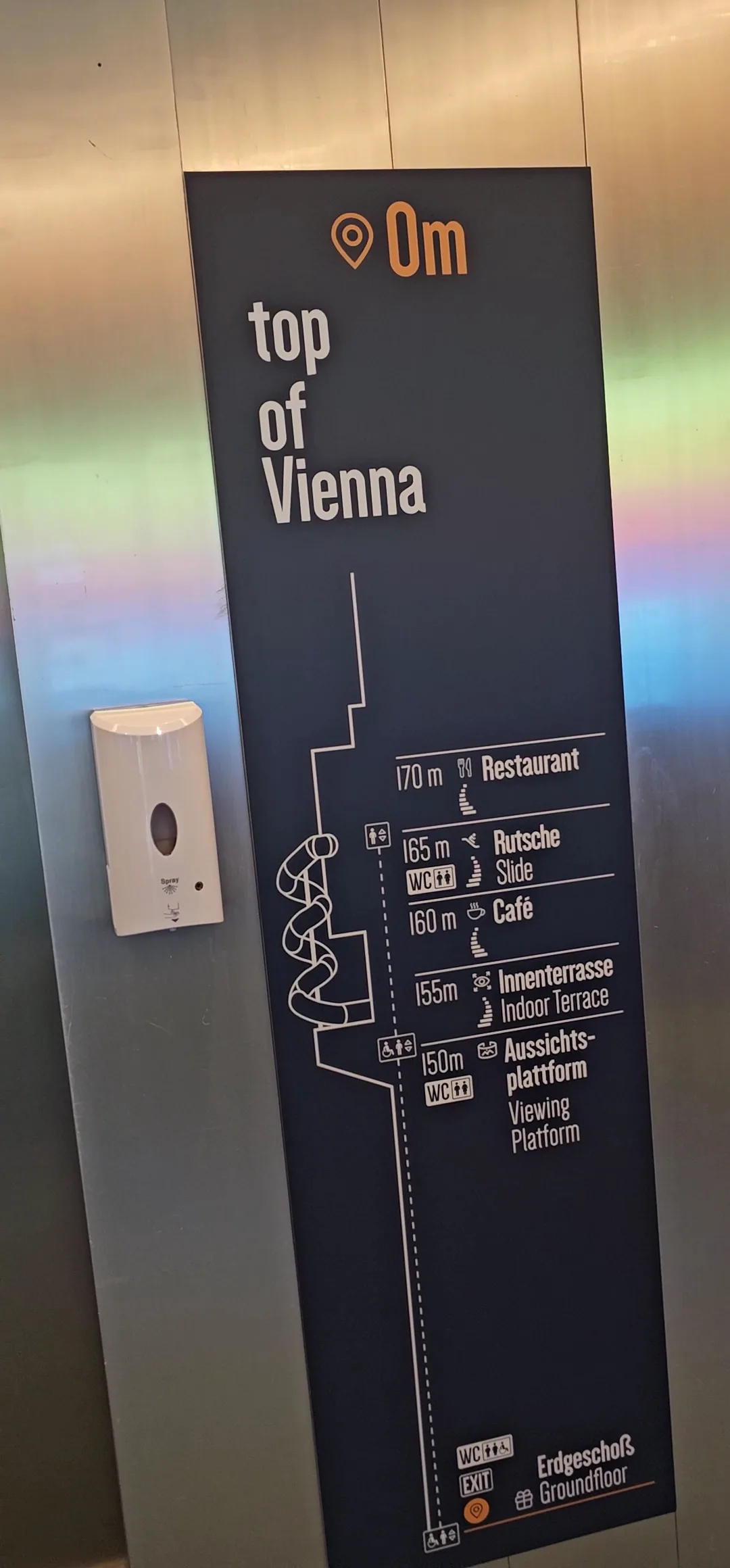 Details at Danube Tower Vienna — travel photo
