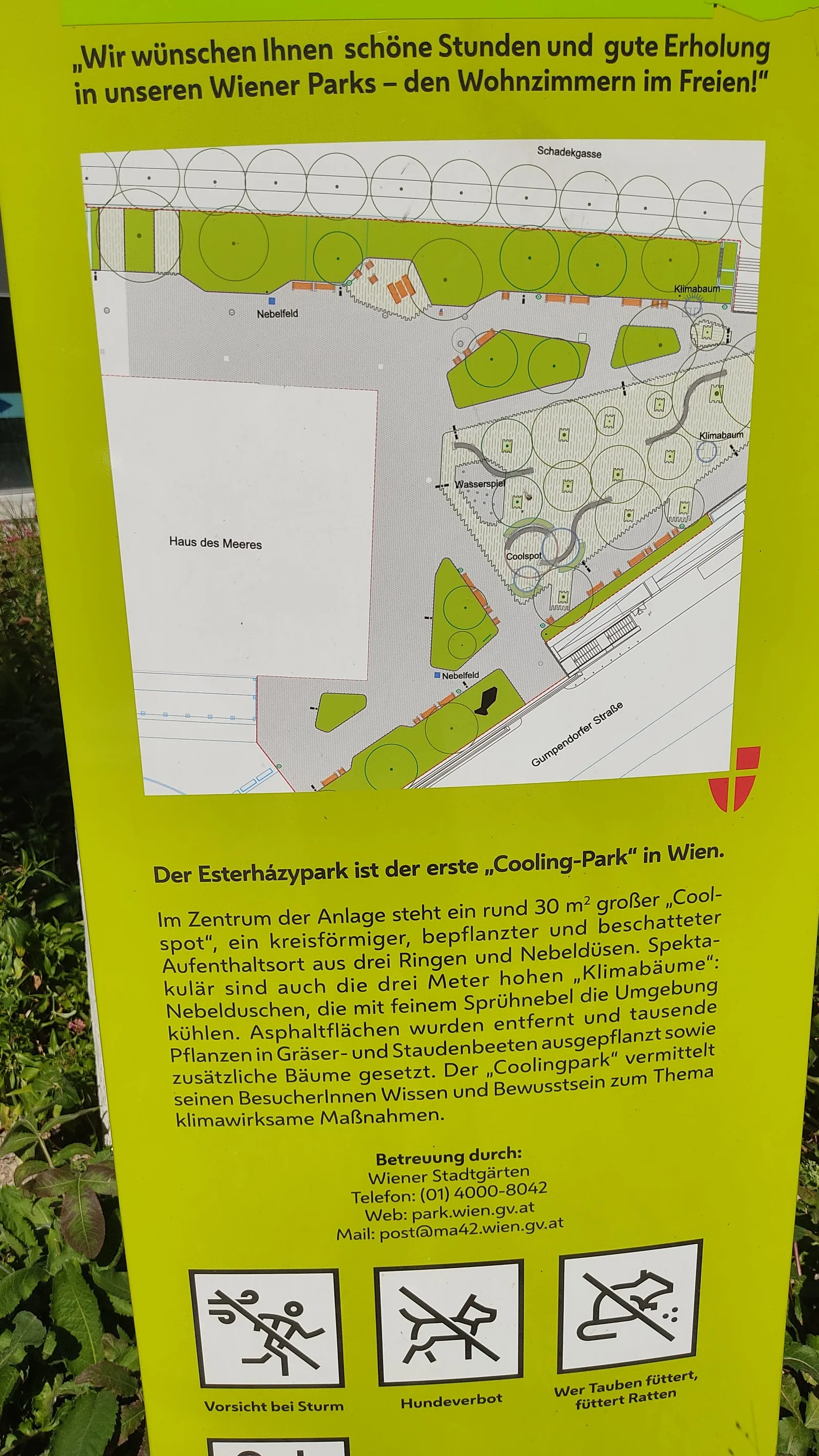 Main view at Esterházypark Vienna — travel photo