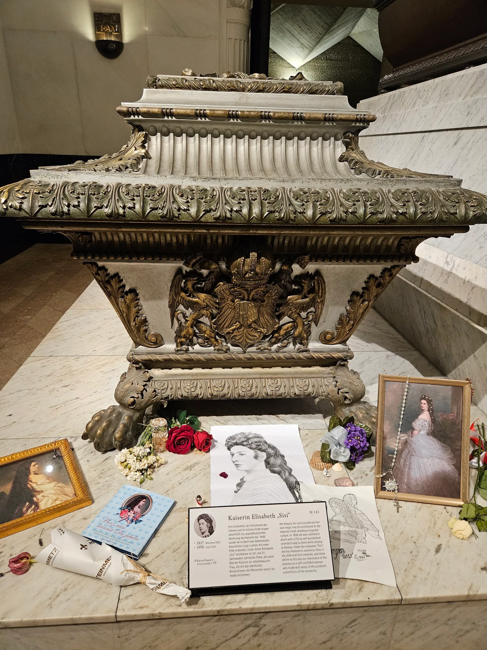 Details at Imperial Crypt Vienna — travel photo
