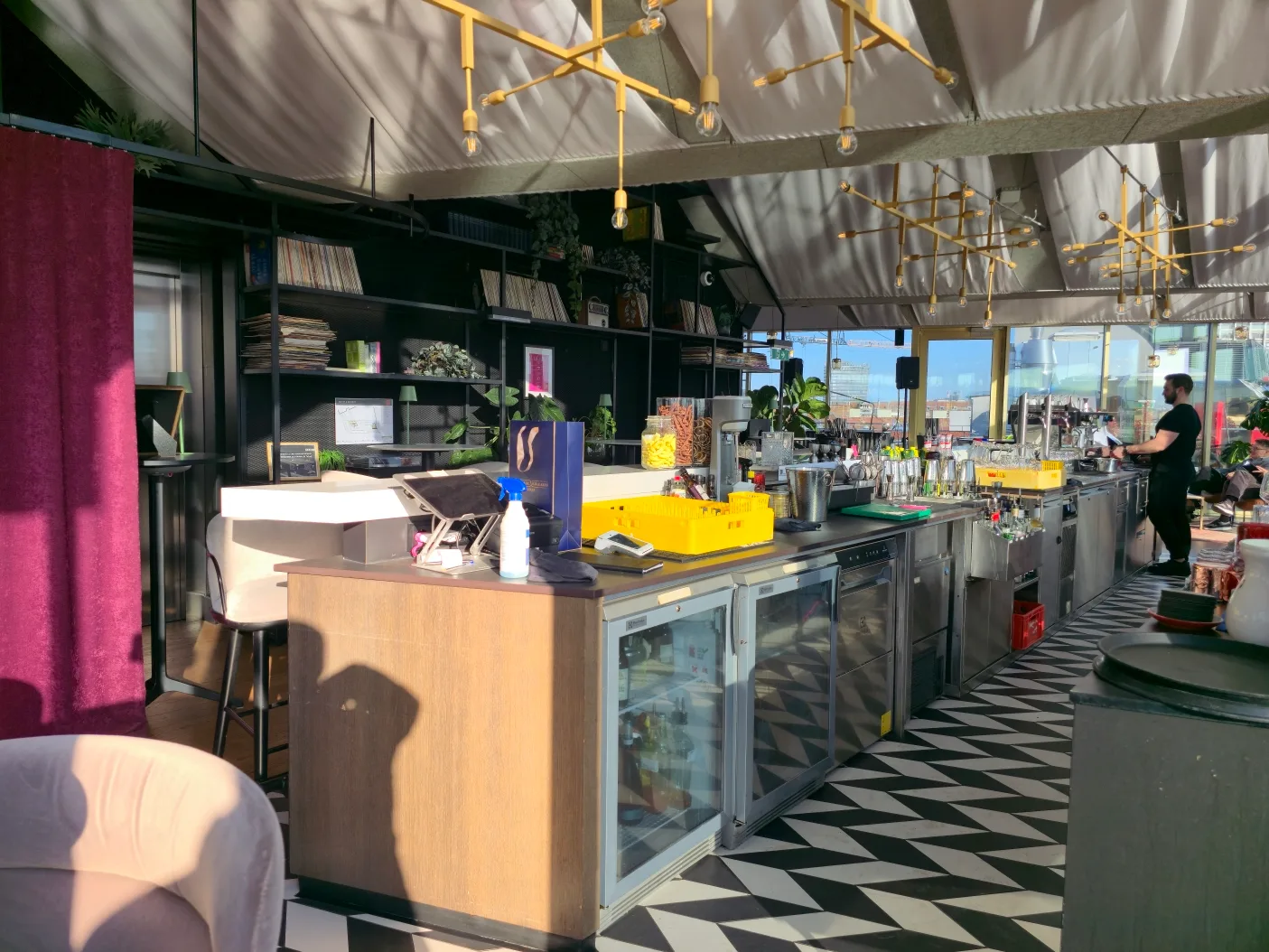 Interior at Istros Rooftop Bar & Terrace Vienna — travel photo