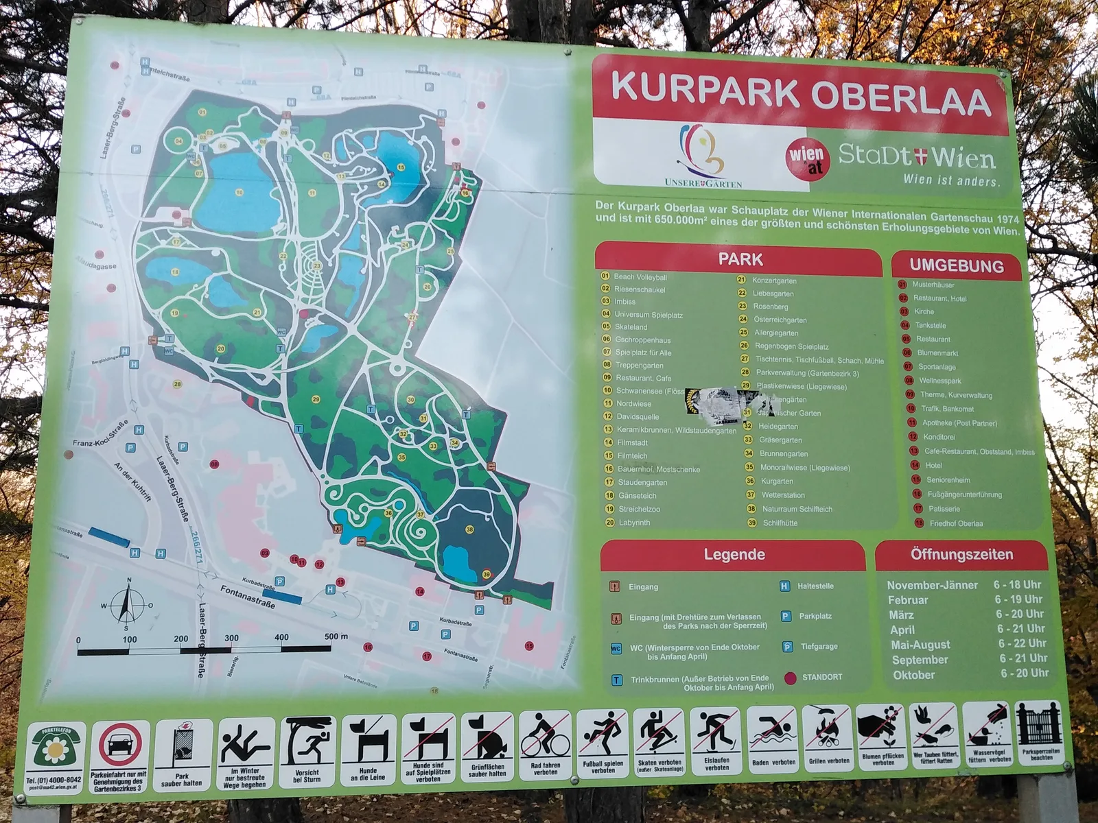 Main view at Kurpark Oberlaa Vienna — travel photo