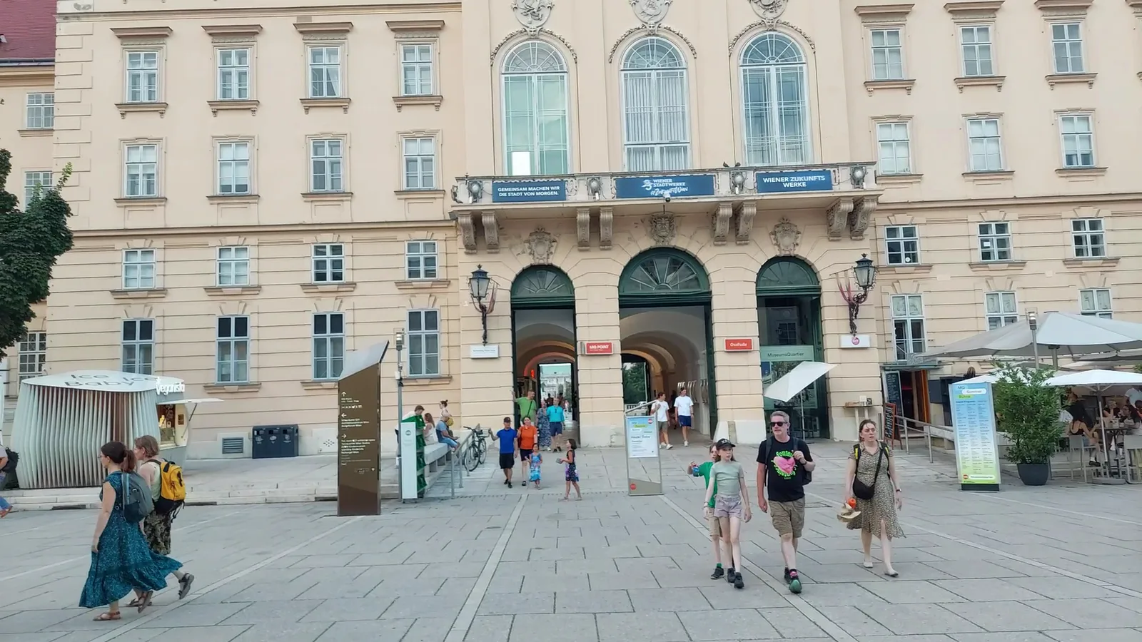 Atmosphere at MuseumsQuartier Wien Vienna — travel photo