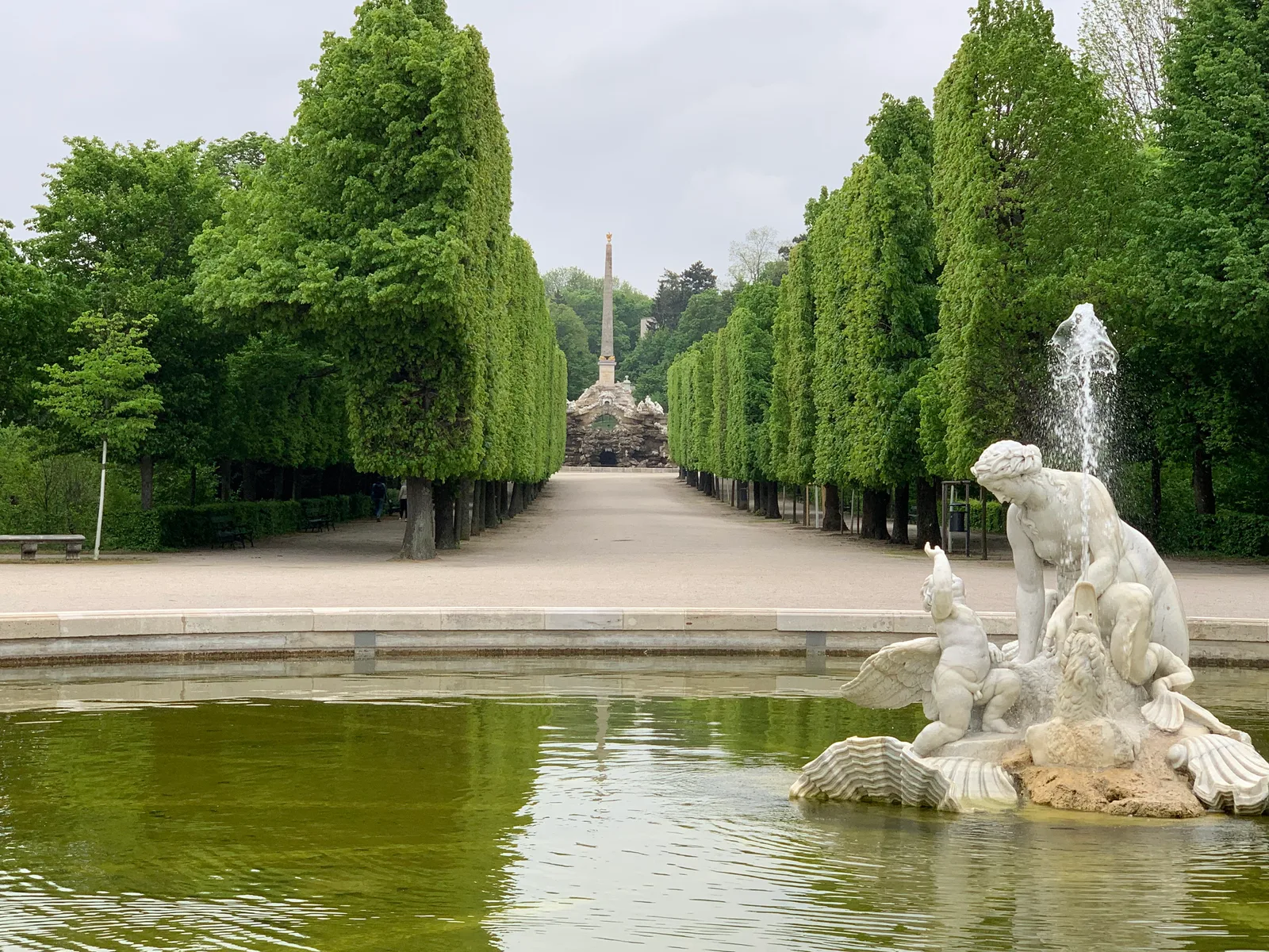 Details at Obelisk Fountain Vienna — travel photo
