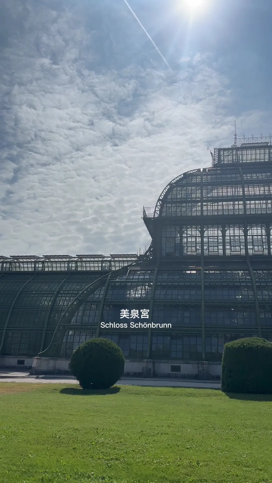 Main view at Palm House Garden Vienna — travel photo