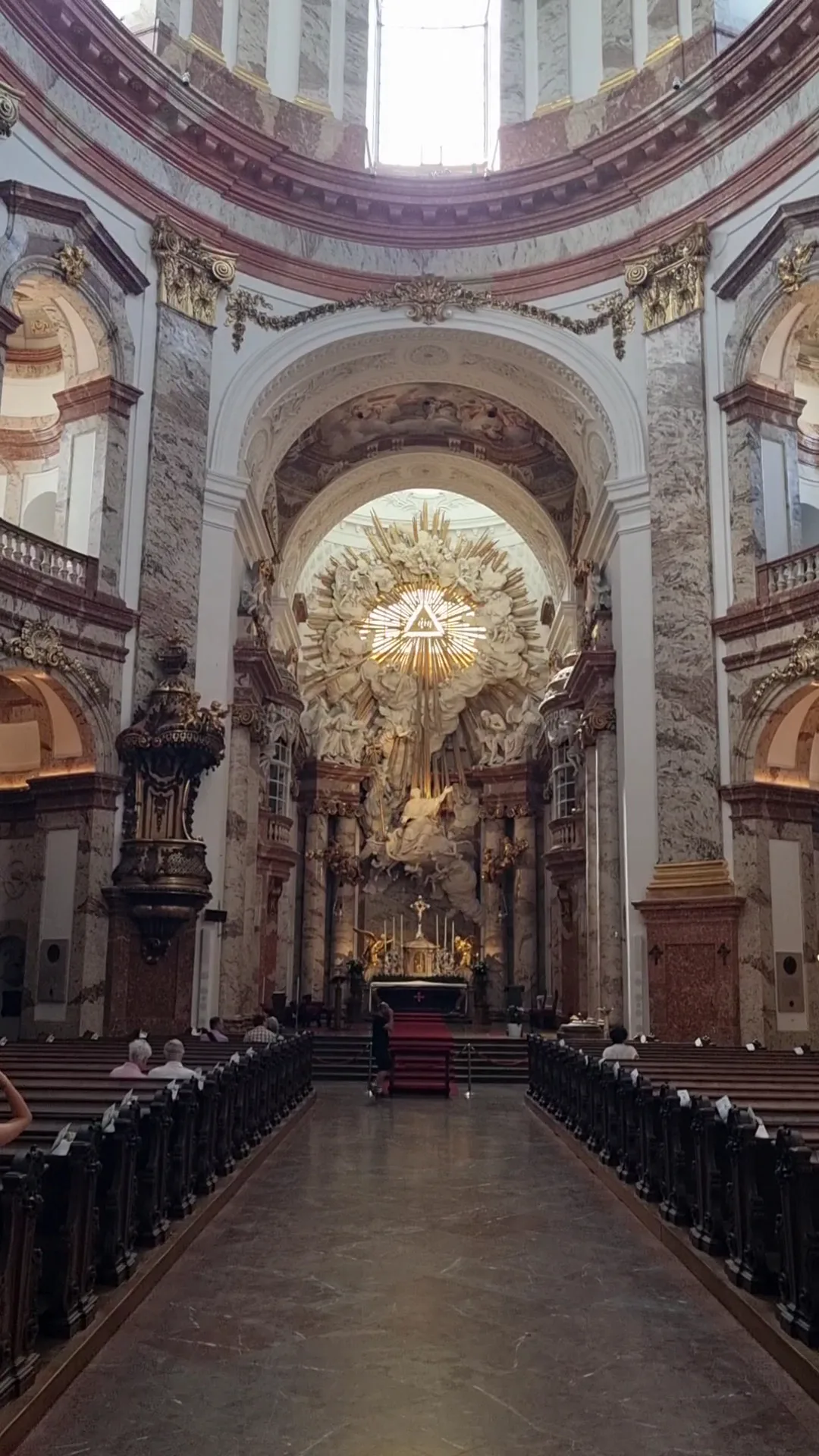 Main view at St. Charles's Church Vienna — travel photo
