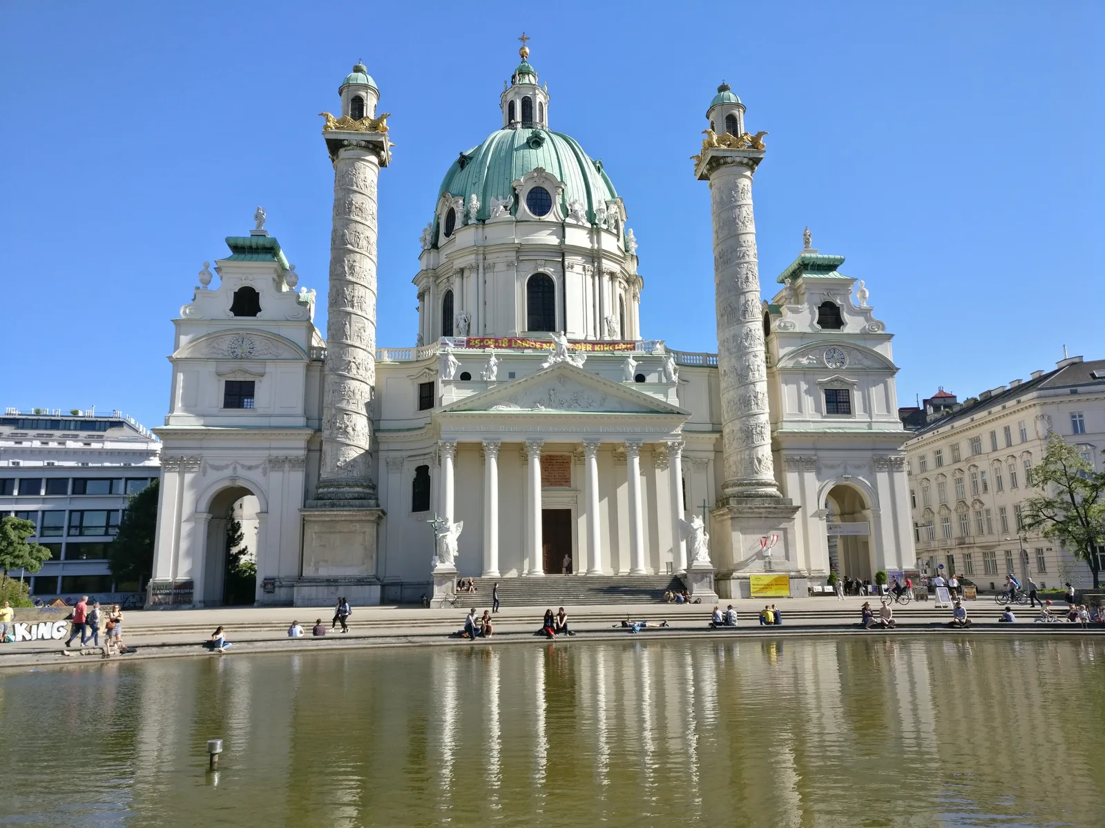 Interior at St. Charles's Church Vienna — travel photo