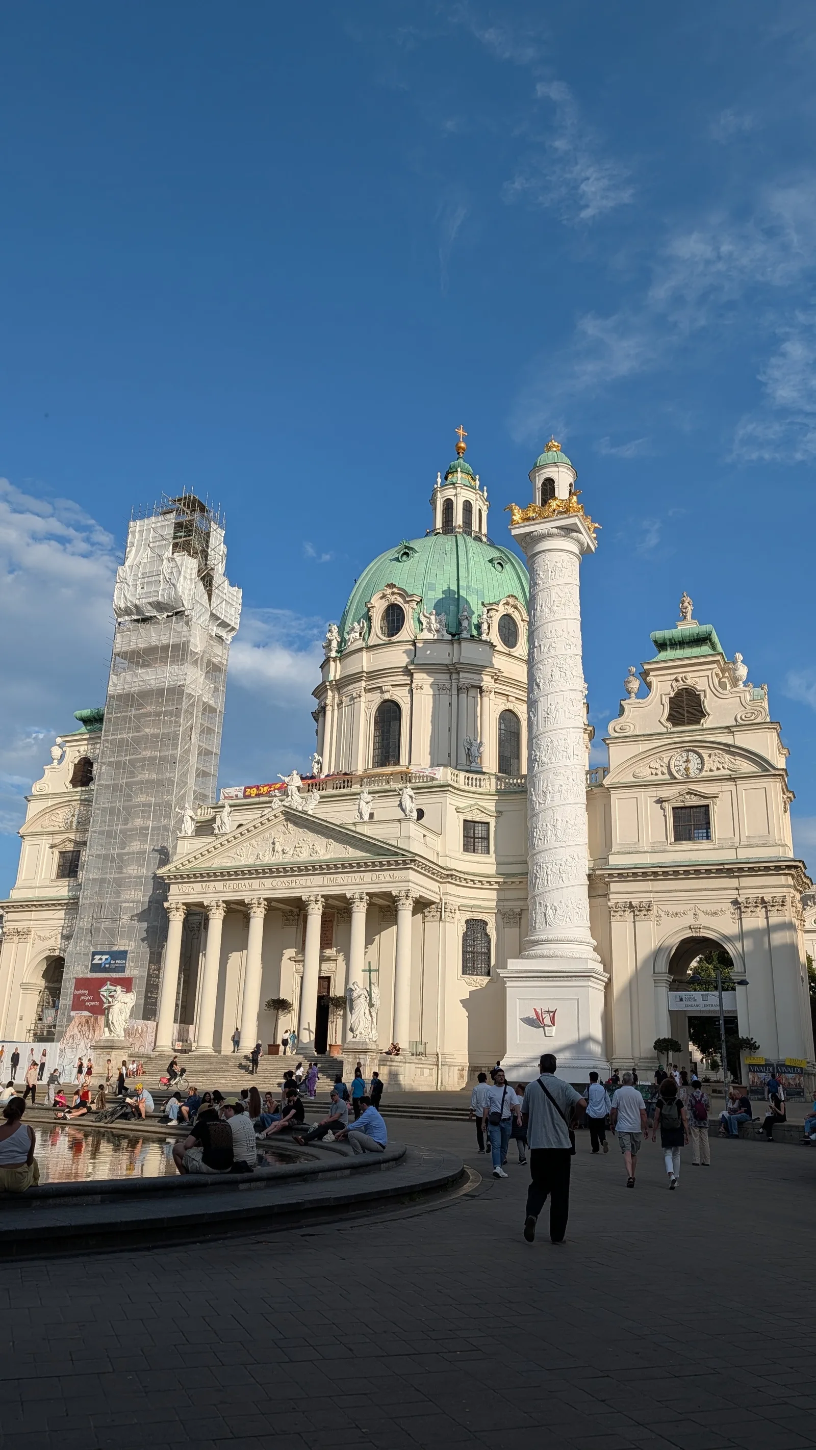 Details at St. Charles's Church Vienna — travel photo