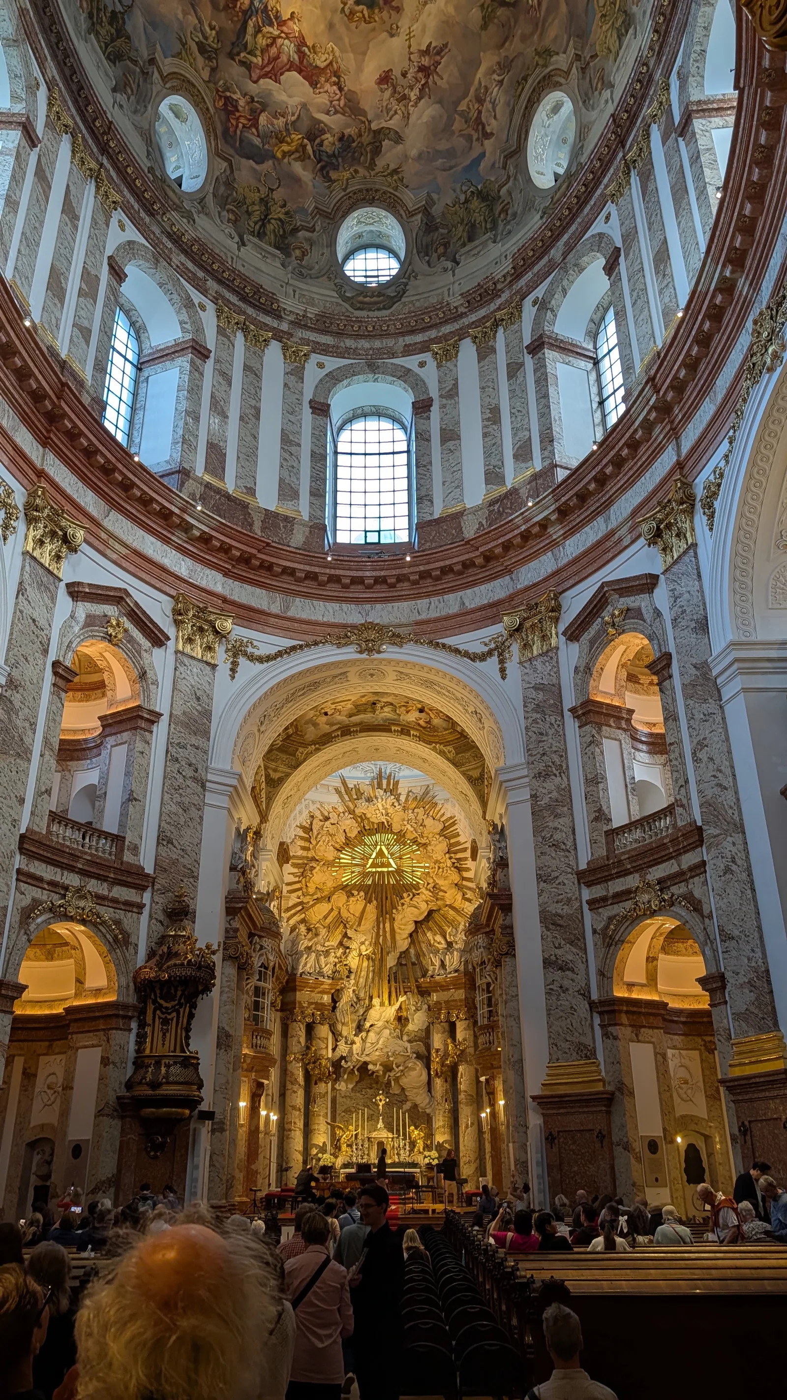 Atmosphere at St. Charles's Church Vienna — travel photo