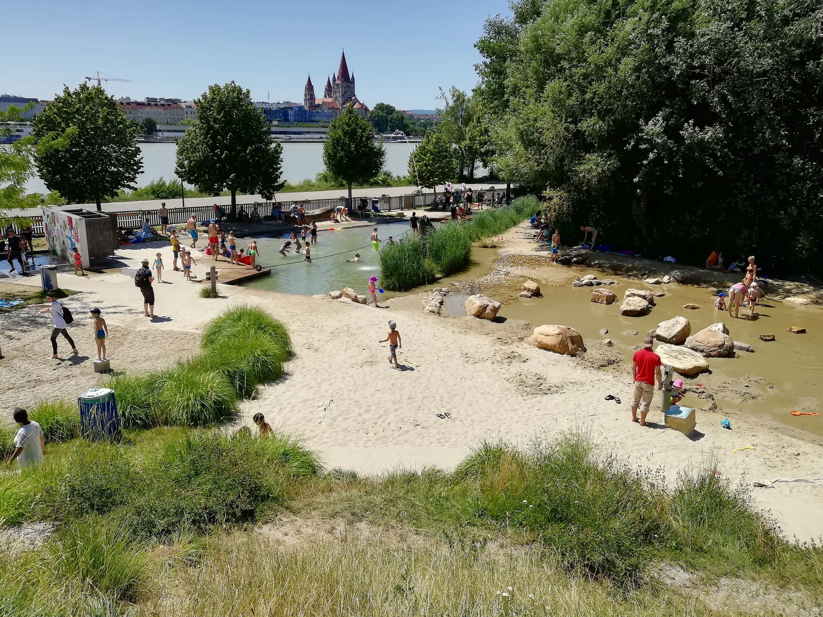 Interior at Wasserspielplatz Donauinsel Vienna — travel photo