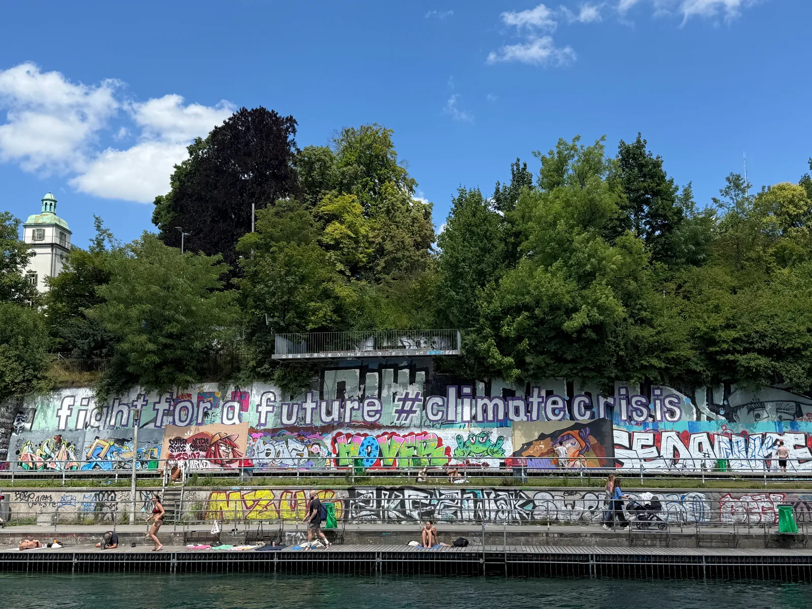Interior at Flussbad Oberer Letten Zurich — travel photo