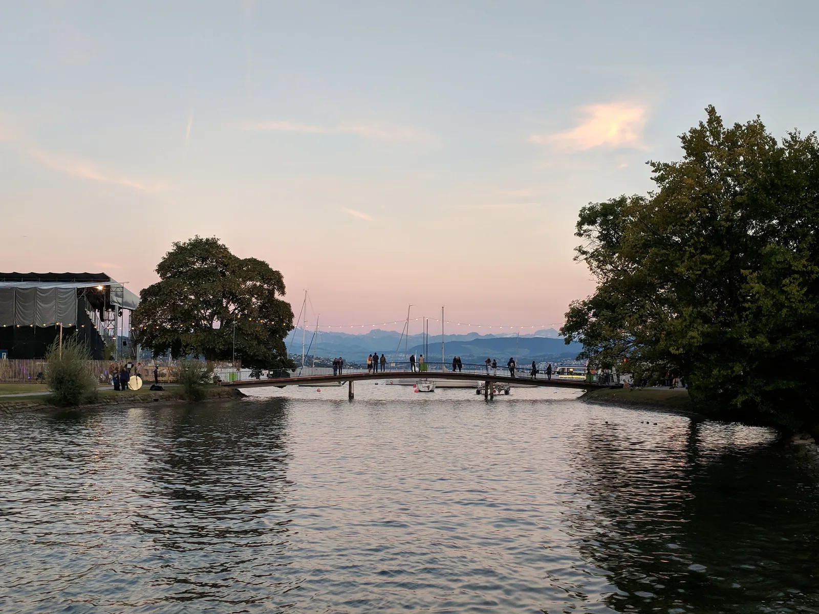 Atmosphere at Landiwiese Zurich — travel photo