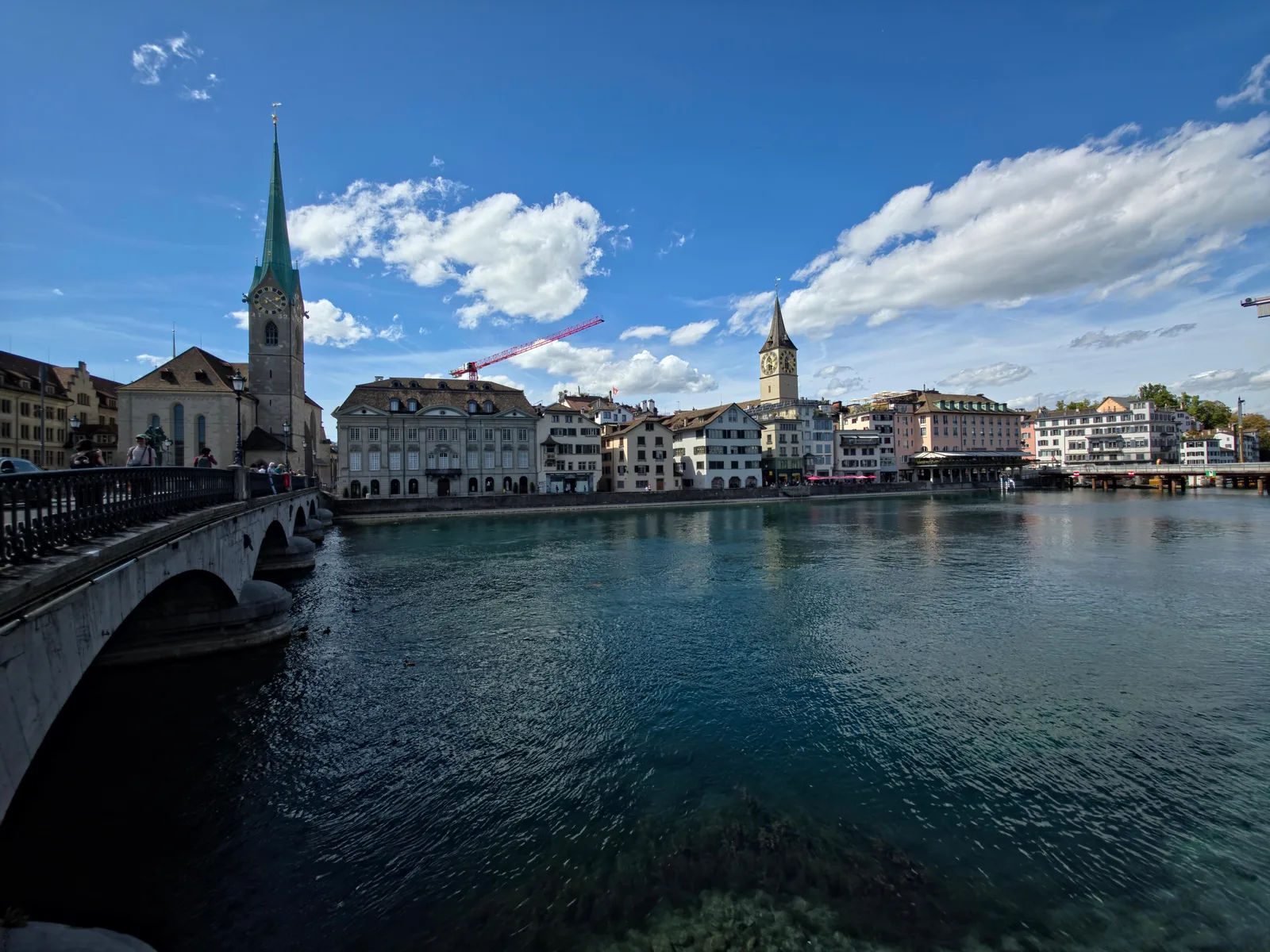 Main view at Münsterbrücke Zurich — travel photo