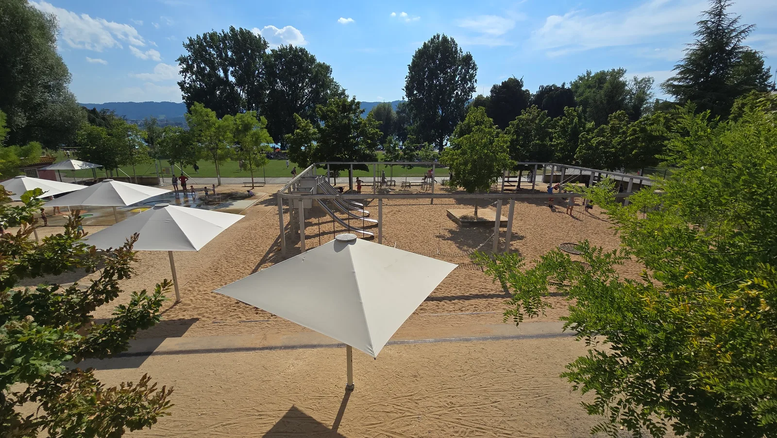Atmosphere at Spielplatz 58 Blatterwiese Zurich — travel photo
