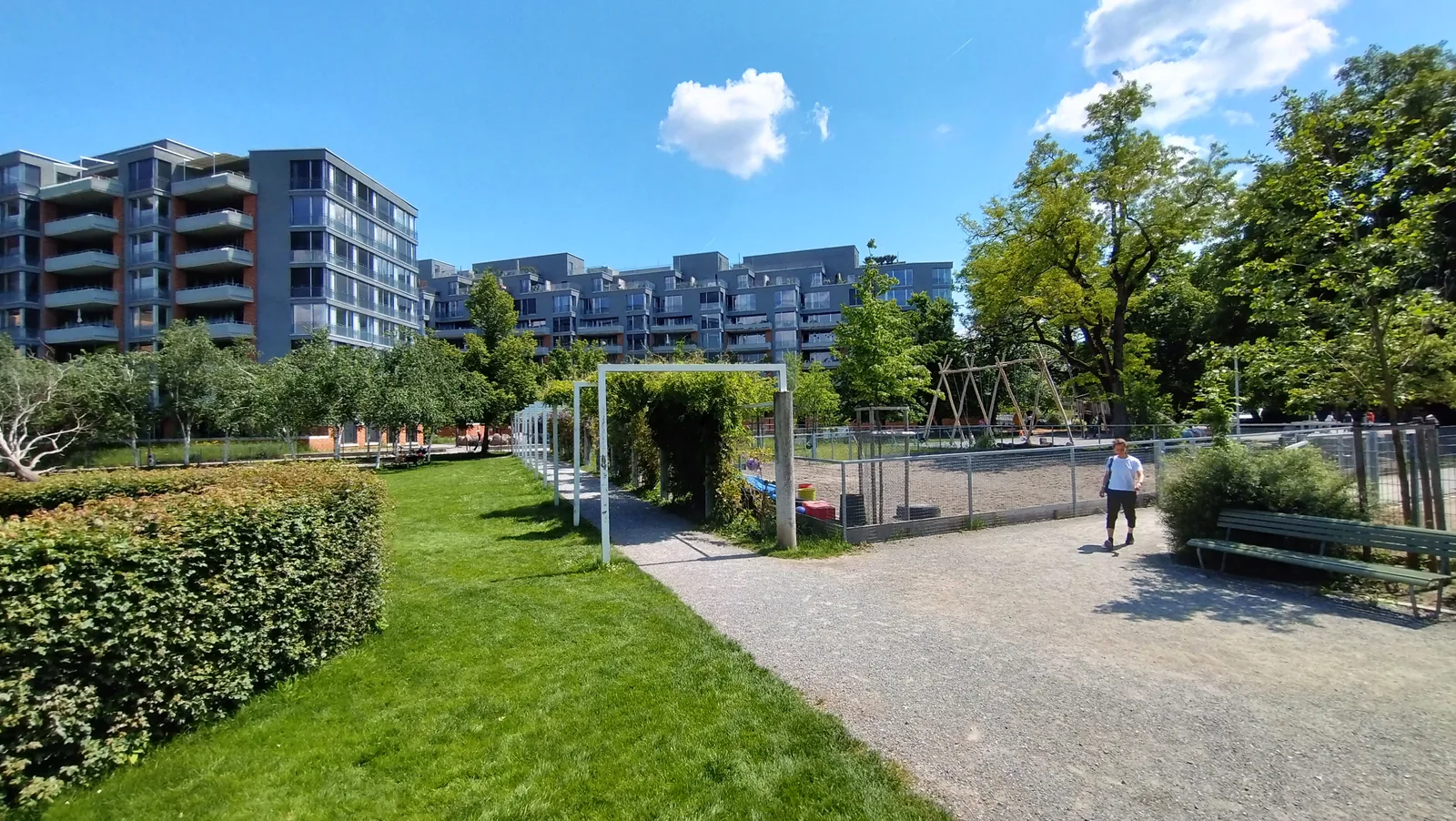 Main view at Spielplatz Bachwiesen Zurich — travel photo