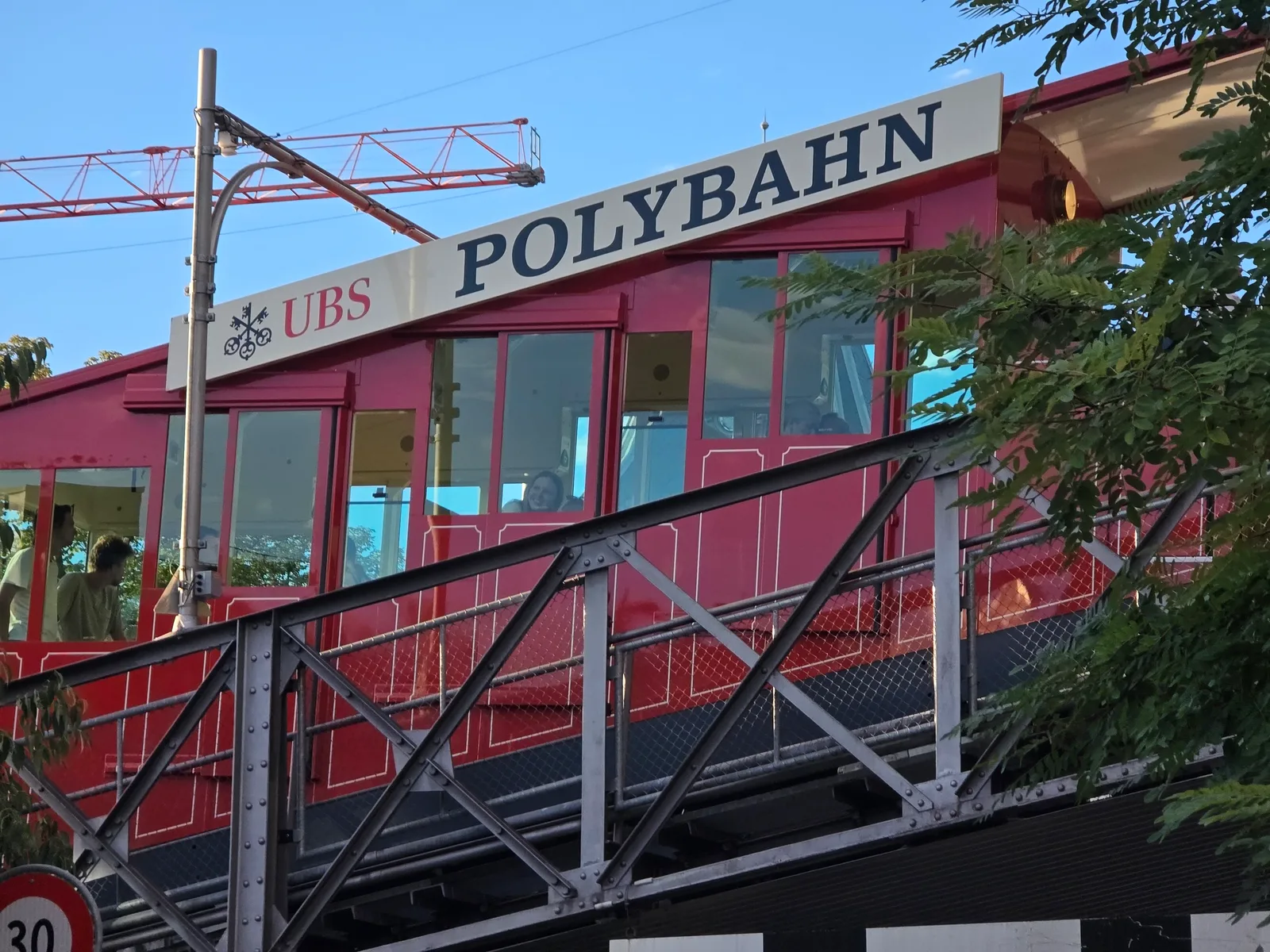 Main view at UBS Polybahn Zurich — travel photo